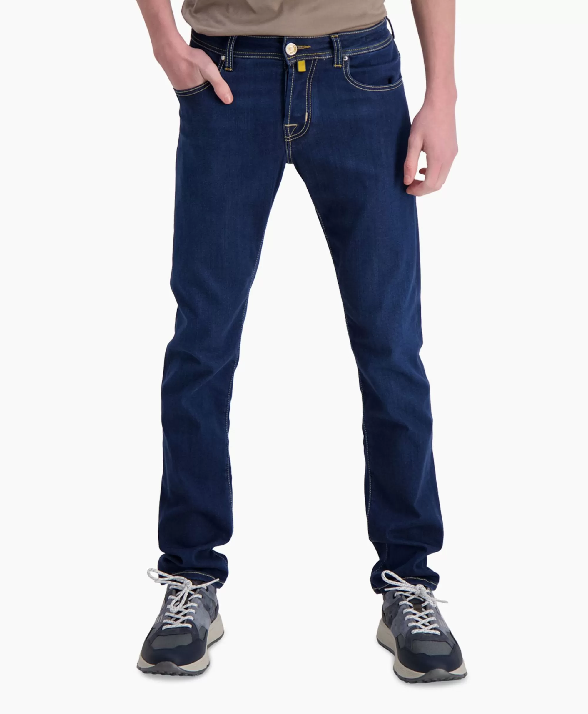 Broeken*Jacob Cohen Jeans 5 Pkt Super Slim Fit Nick Midden Blauw