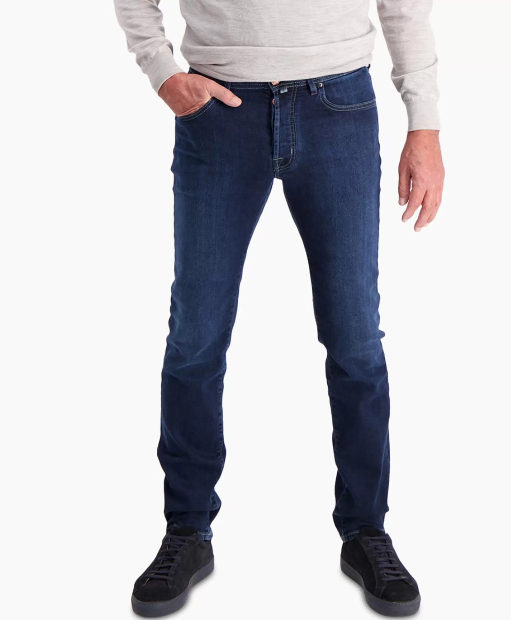 Broeken*Jacob Cohen Jeans 5-Pocket Nick Slim Donker Blauw