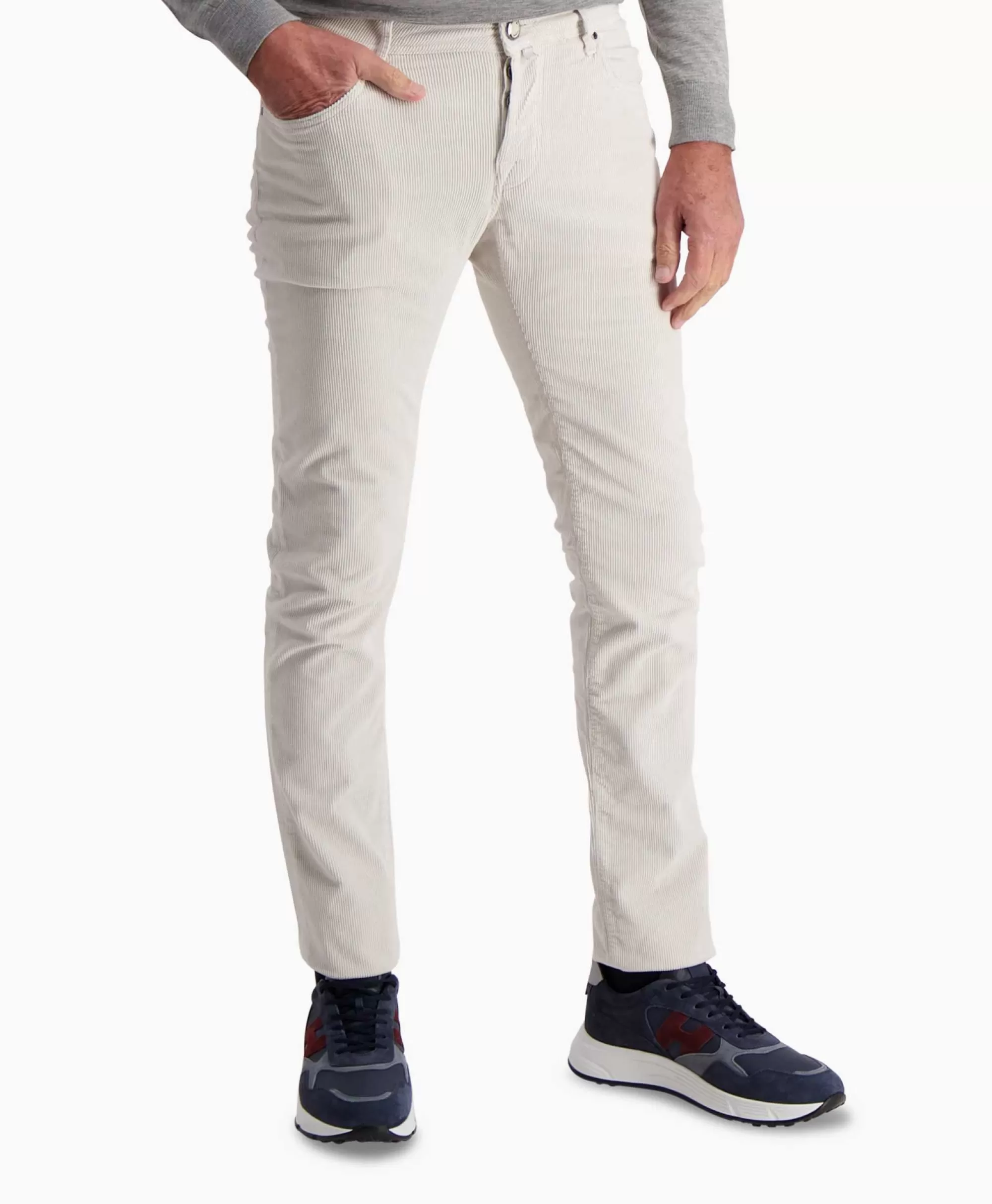 Broeken*Jacob Cohen Jeans 5-Pocket Nick Slim Off White