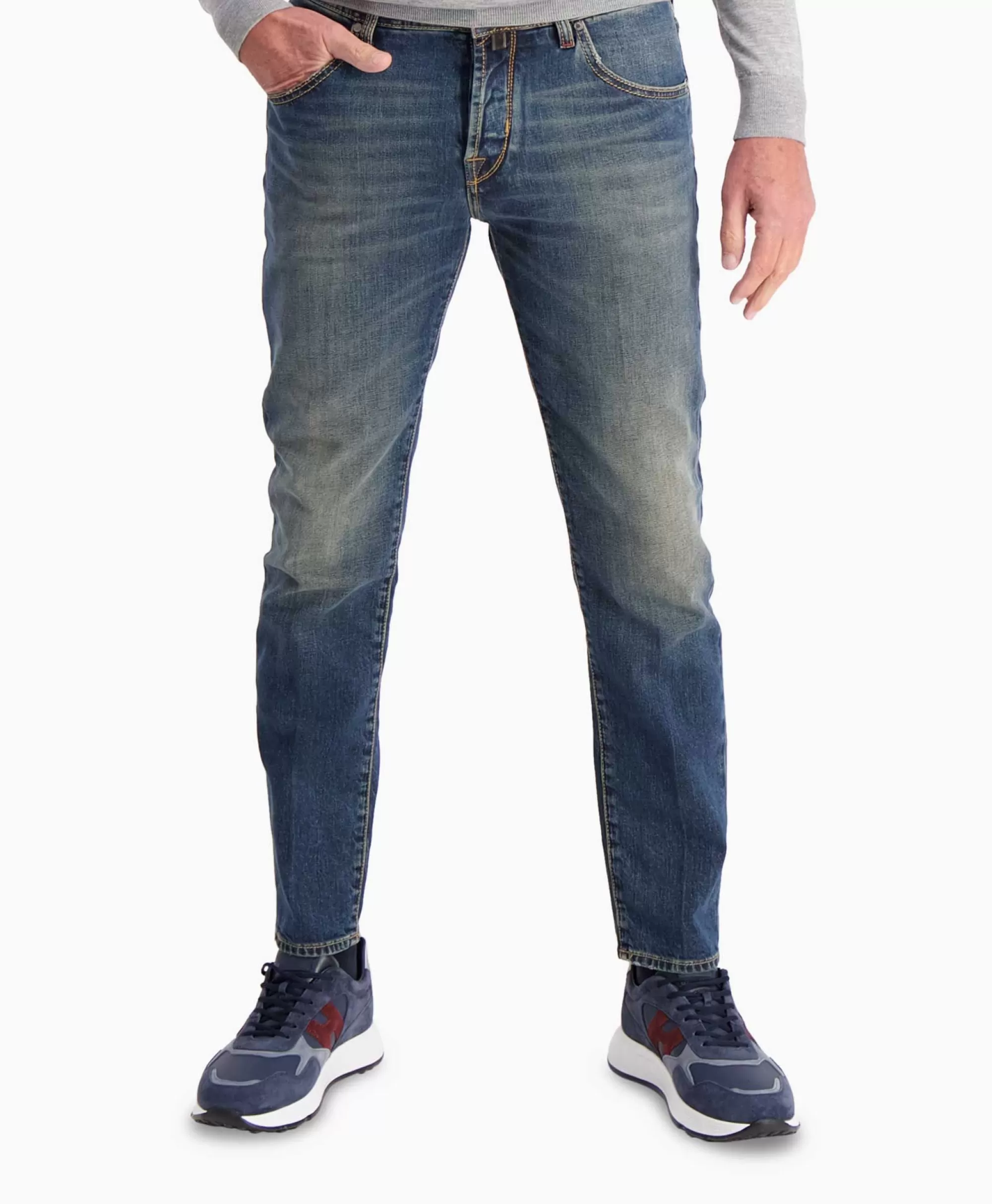 Broeken*Jacob Cohen Jeans 5-Pocket Scott Blauw