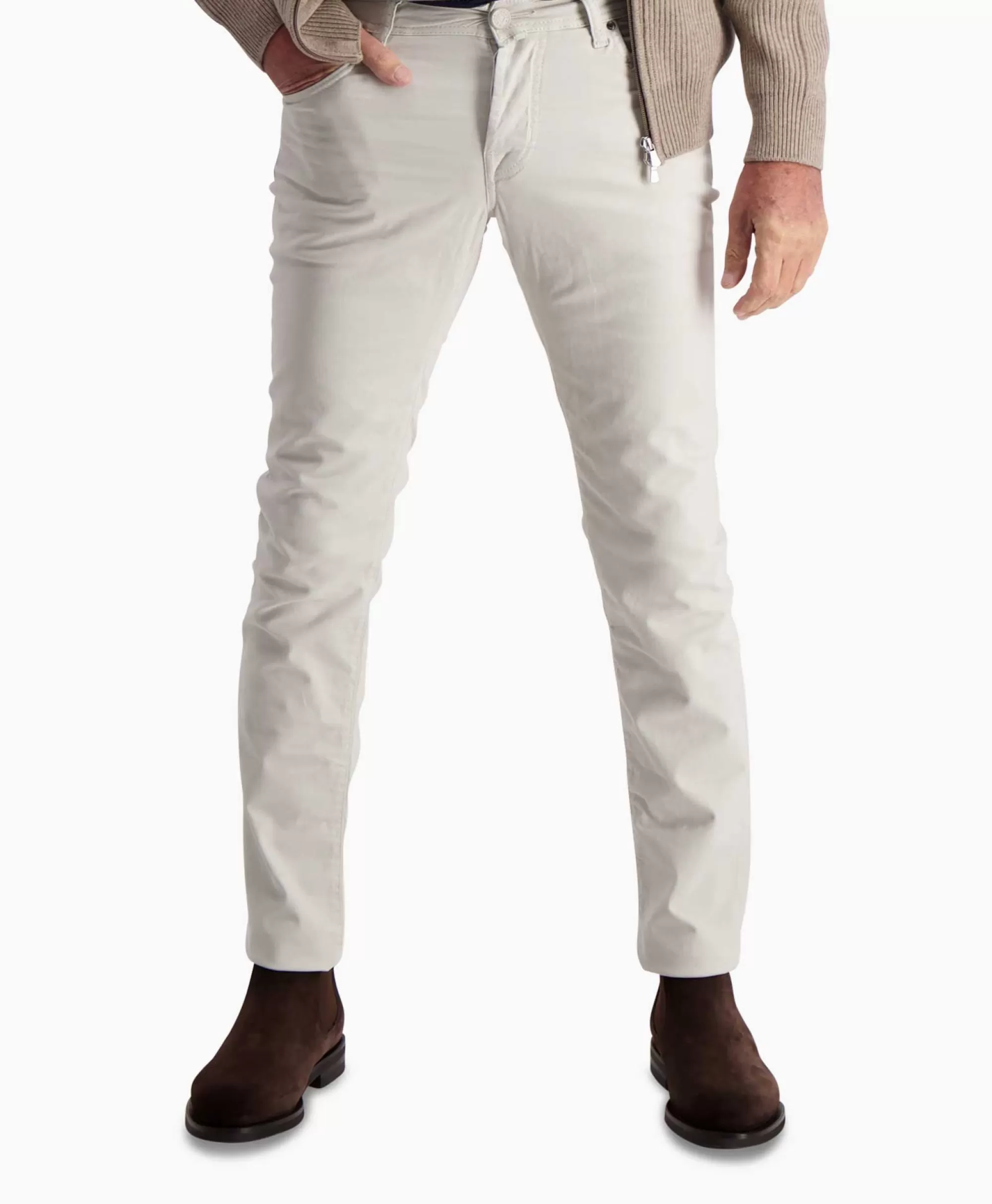 Broeken*Jacob Cohen Jeans Nick Slim Off White