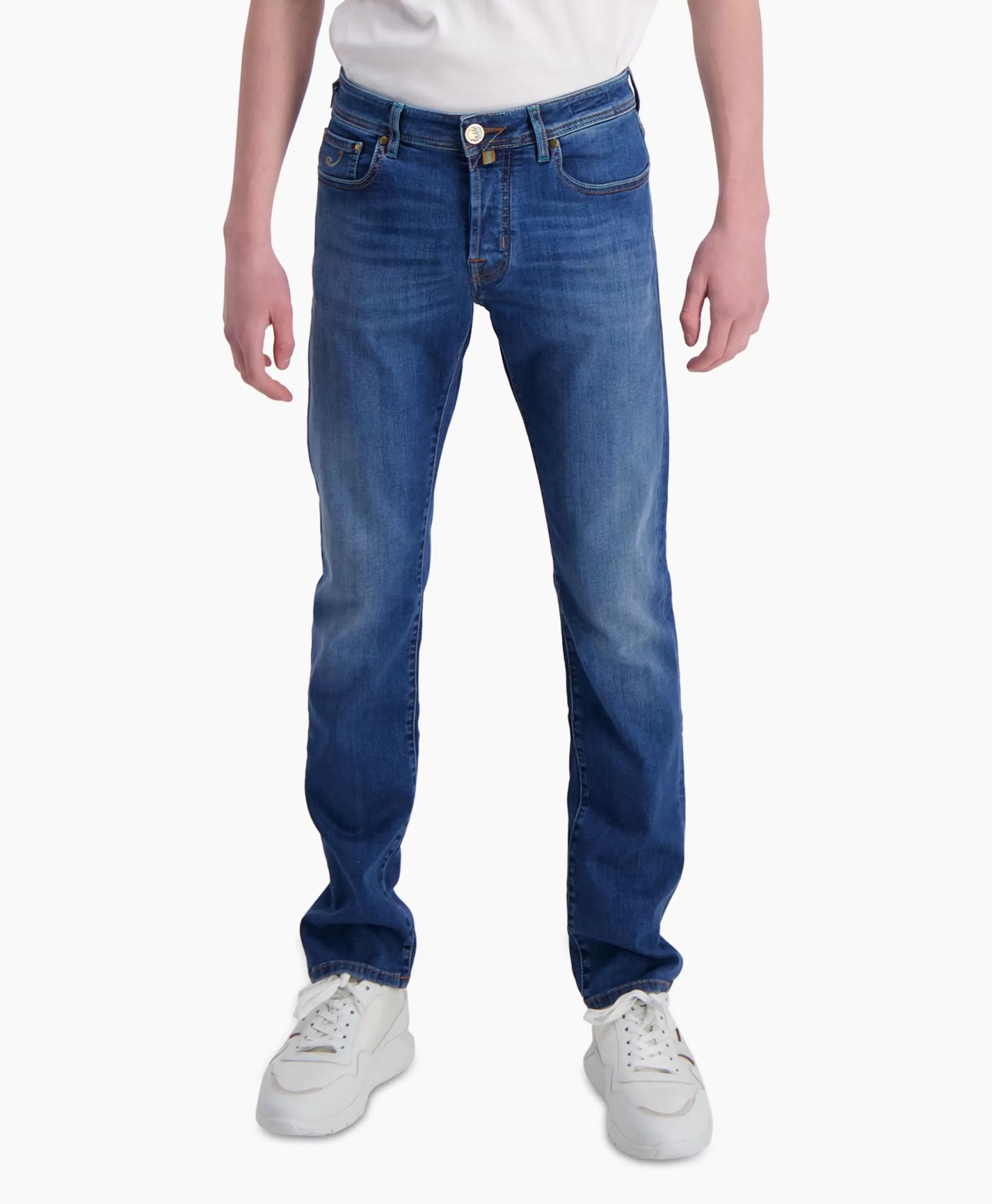 Broeken*Jacob Cohen Jeans Slim Fit Bard Blauw