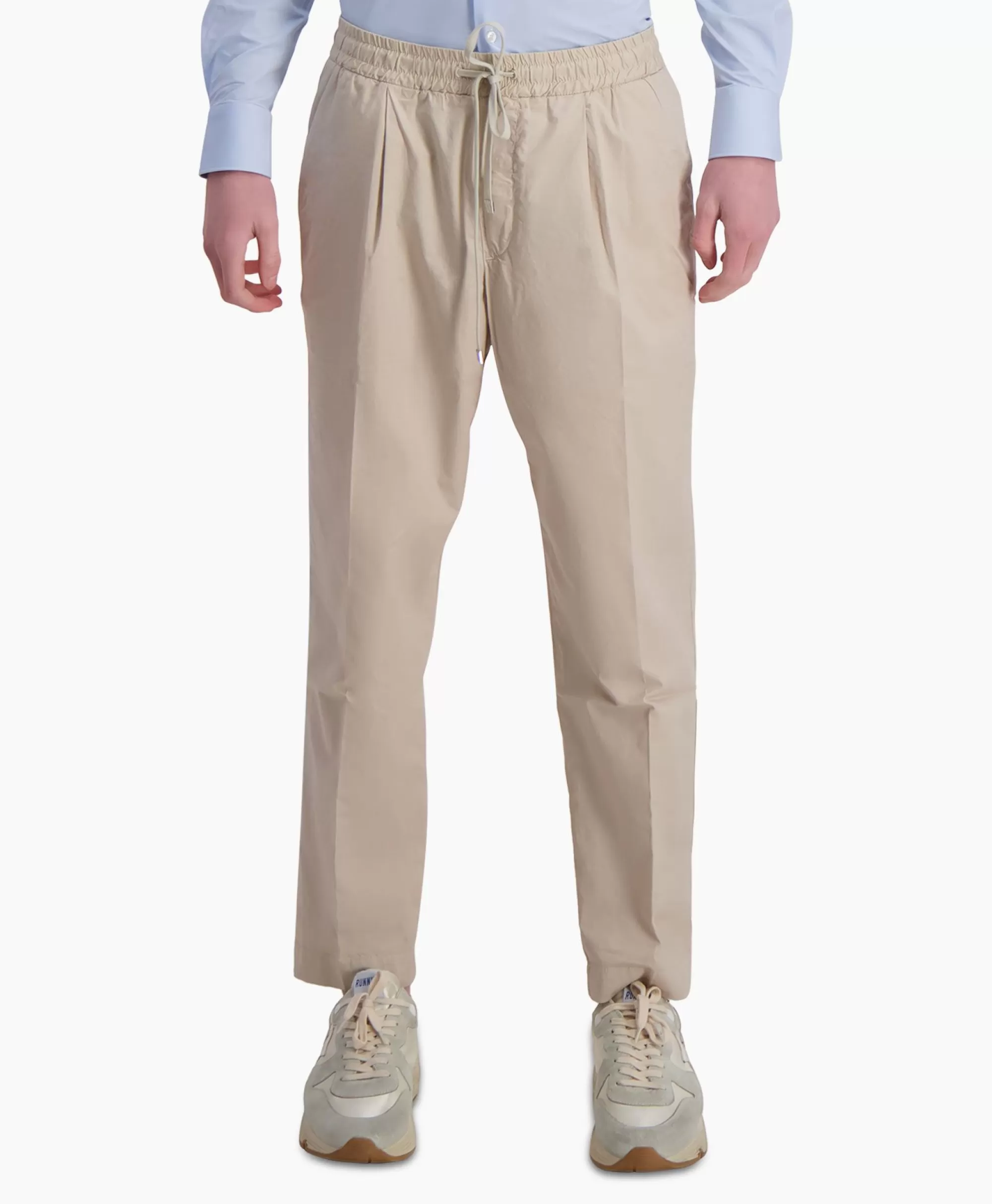 Broeken*Jacob Cohen Pantalon Low Carrot Fit Daniel Beige