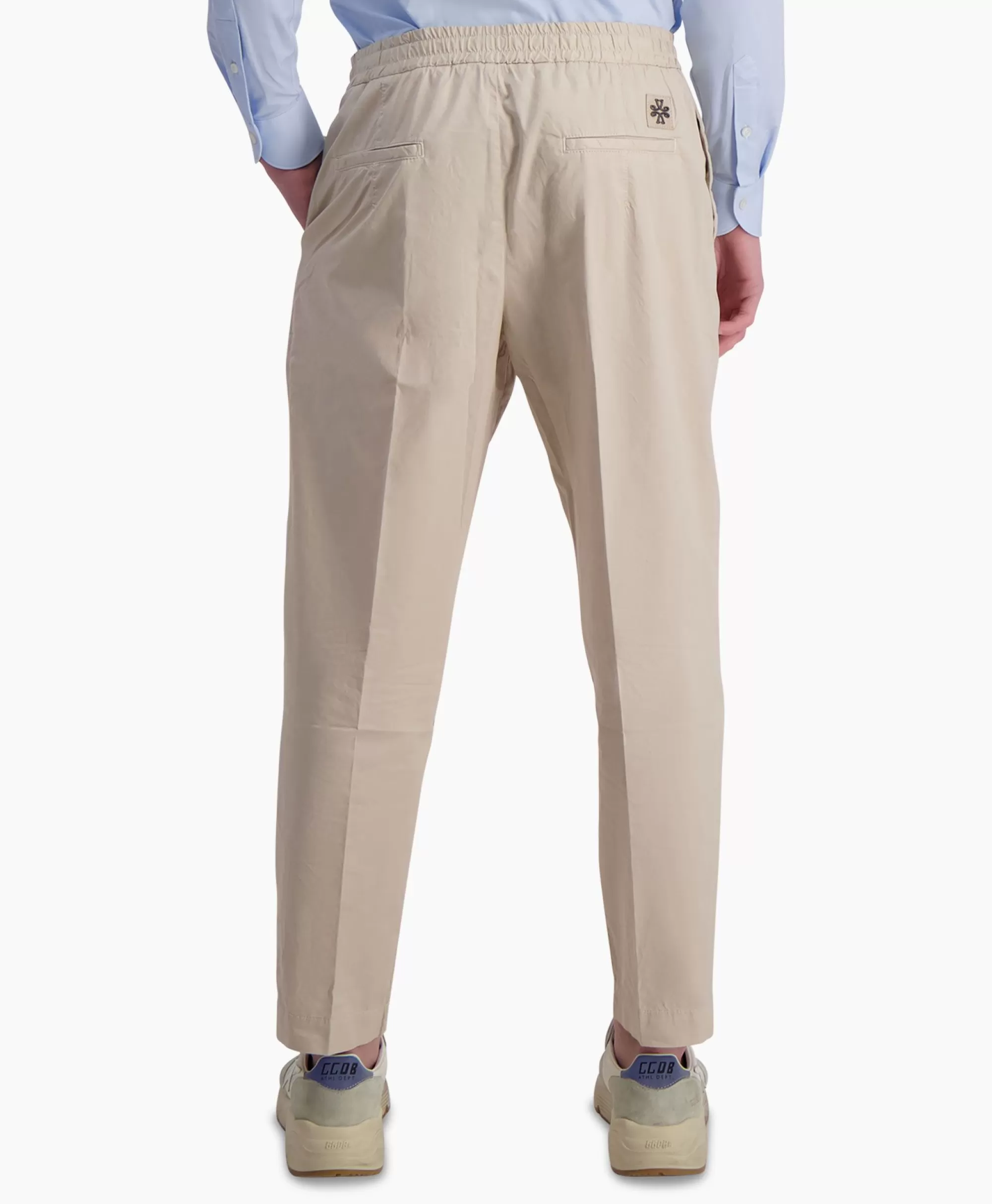 Broeken*Jacob Cohen Pantalon Low Carrot Fit Daniel Beige