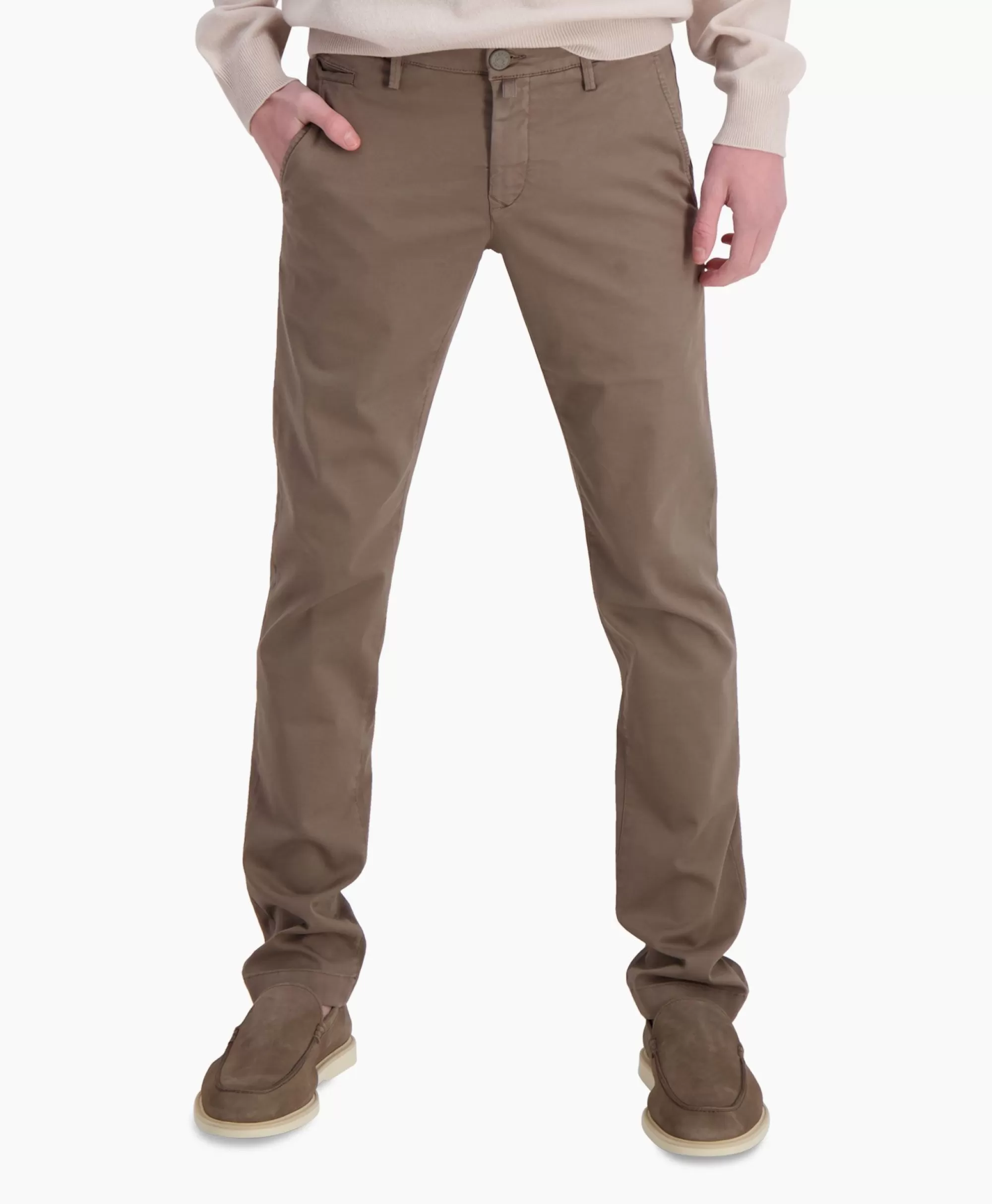 Broeken*Jacob Cohen Pantalon Slim Fit Bobby Grijs