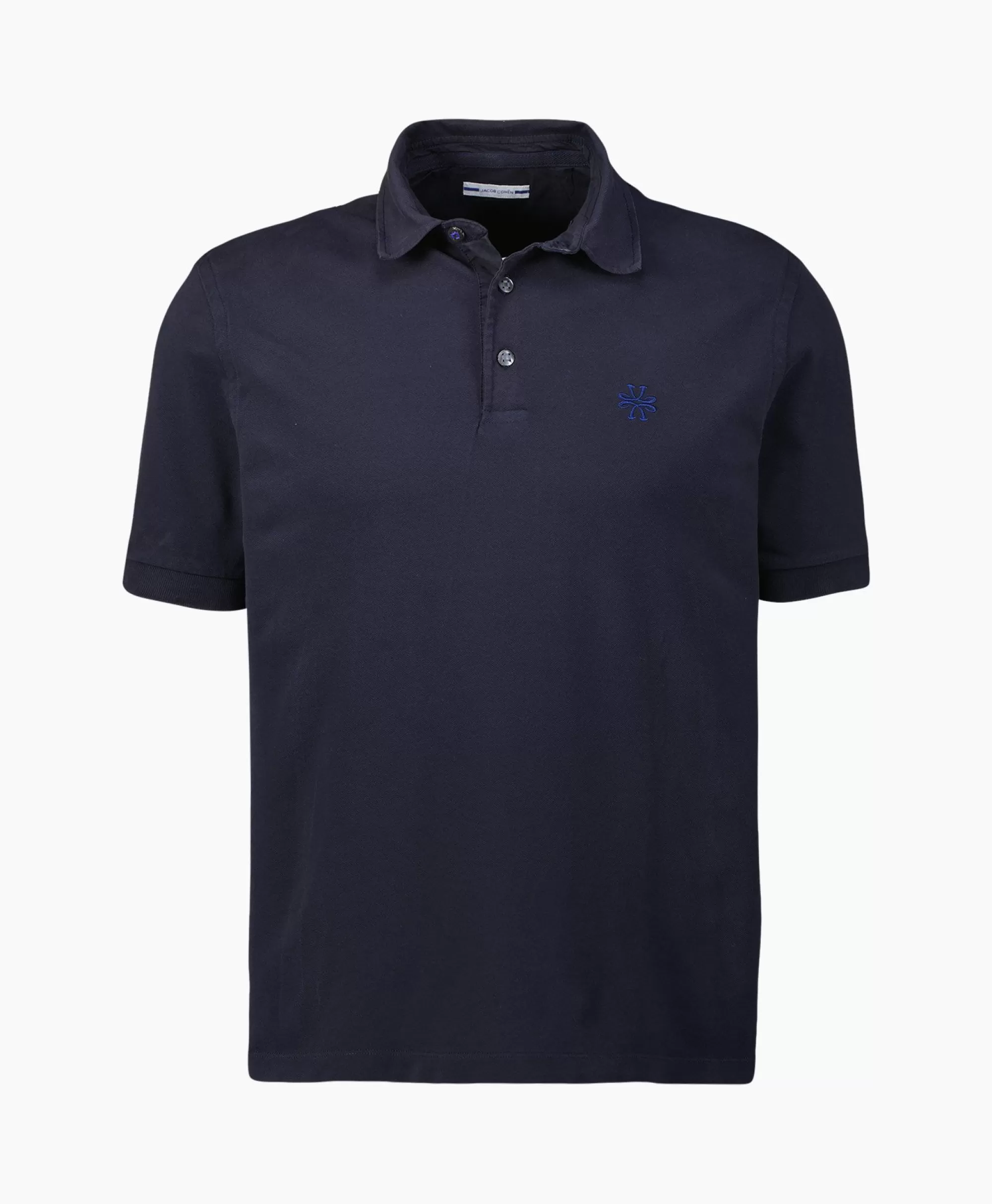 Polo'S*Jacob Cohen Polo M/C Dettagli Con Popeline Donker Blauw