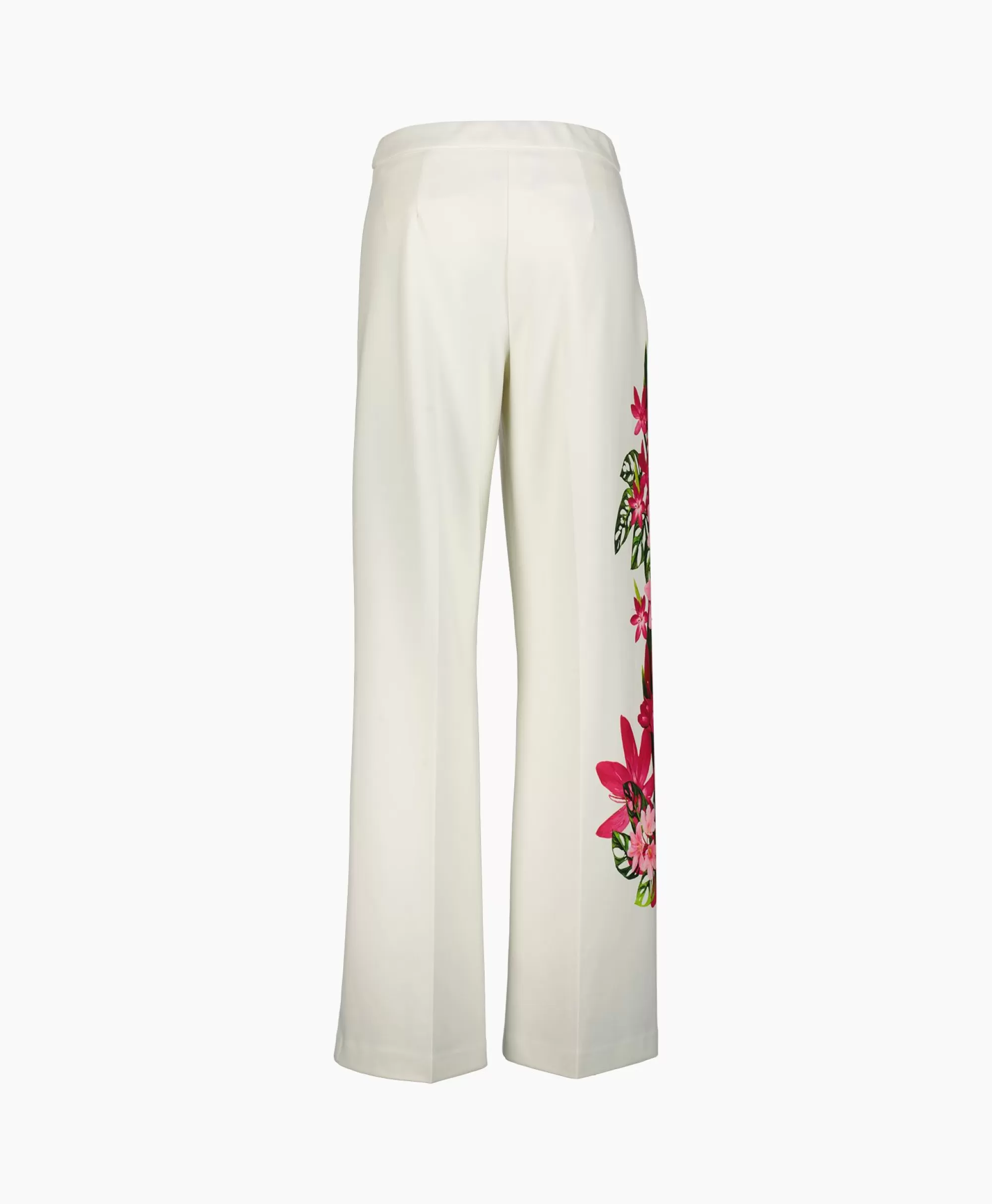 Broeken*Joseph Ribkoff Pantalon Wijde Pijpen Off White