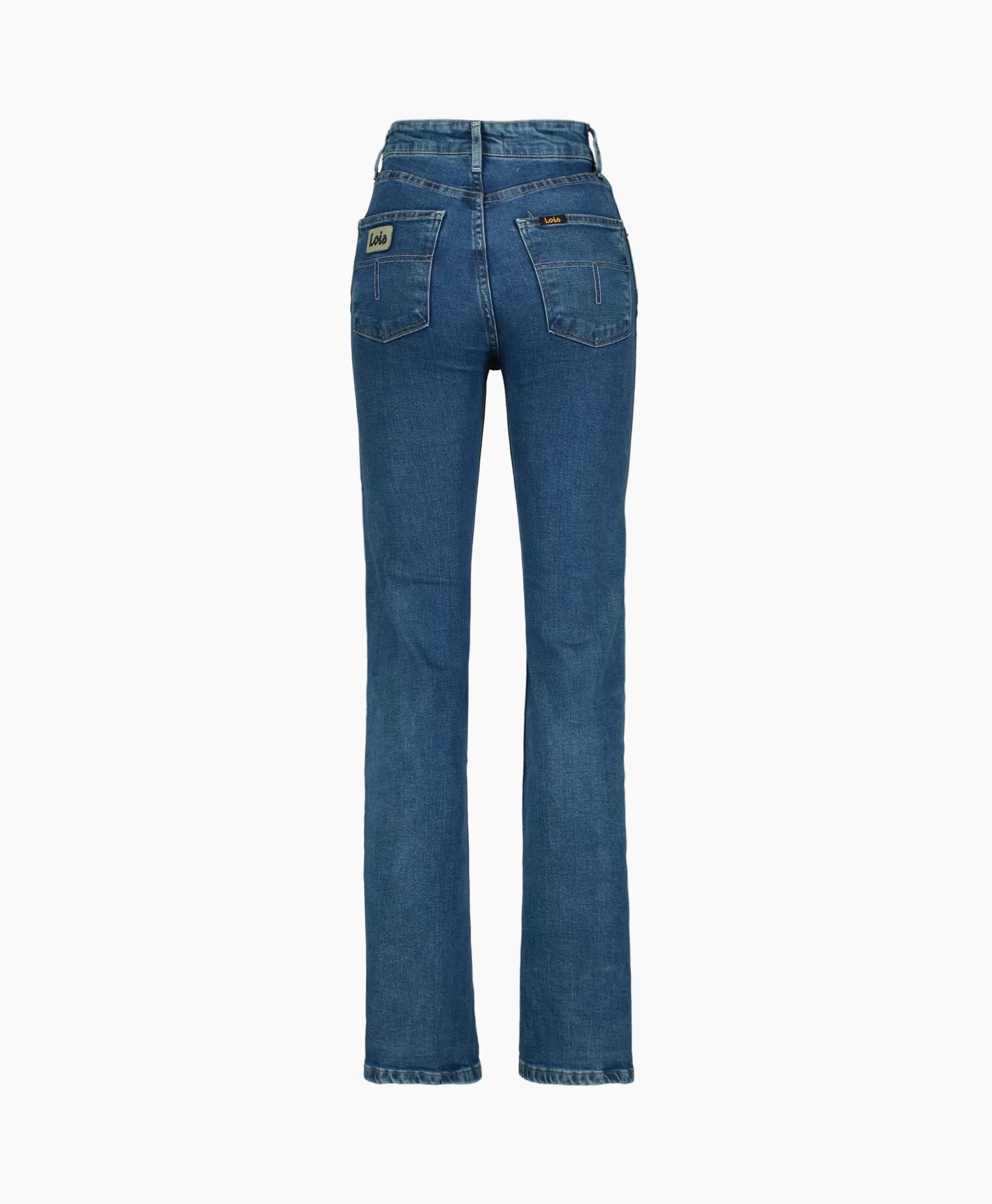 Broeken*Lois Jeans Riley Midden Blauw