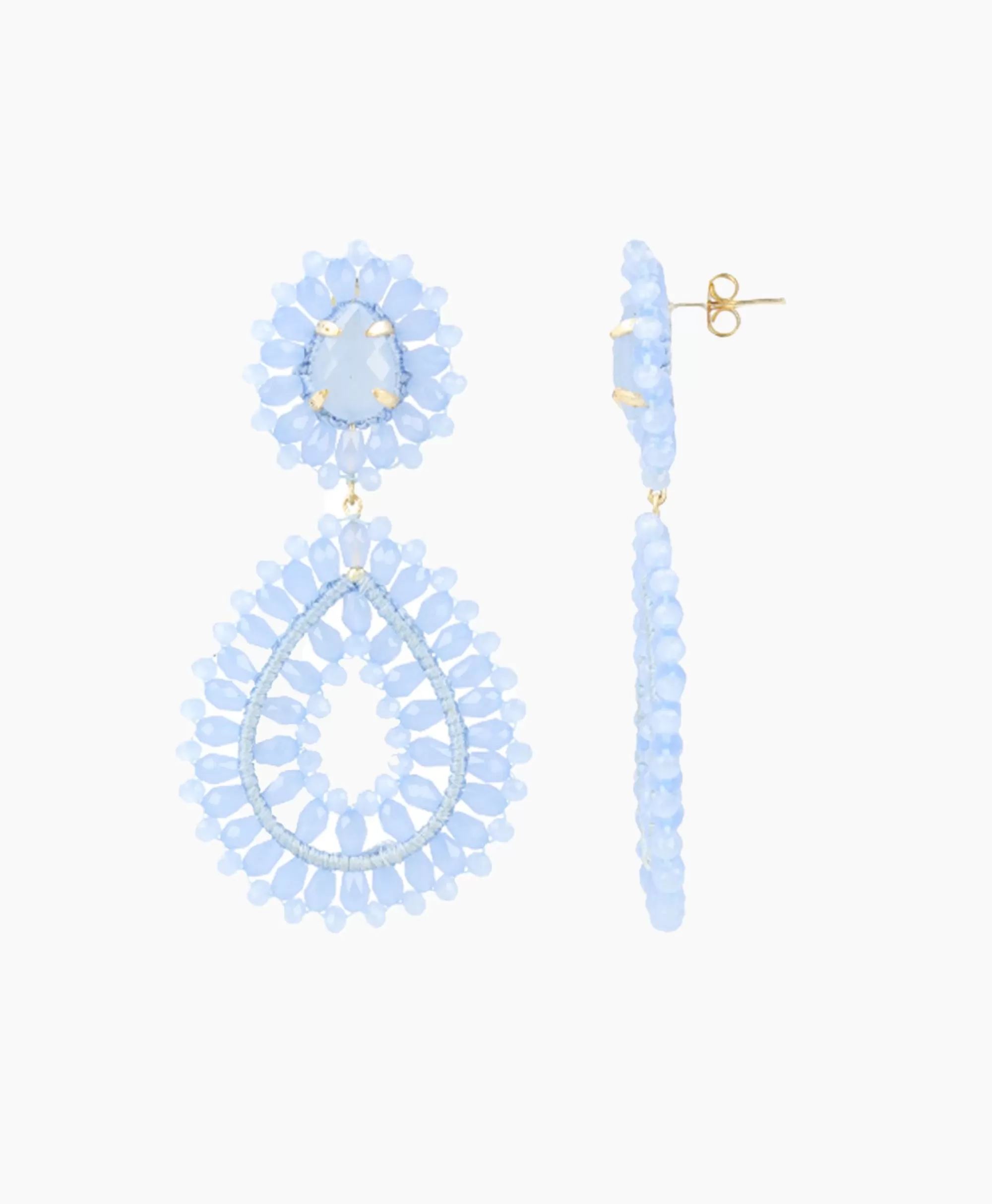 Sieraden*Lott. Gioielli Oorbellen Ce Si Double Drop S Blauw