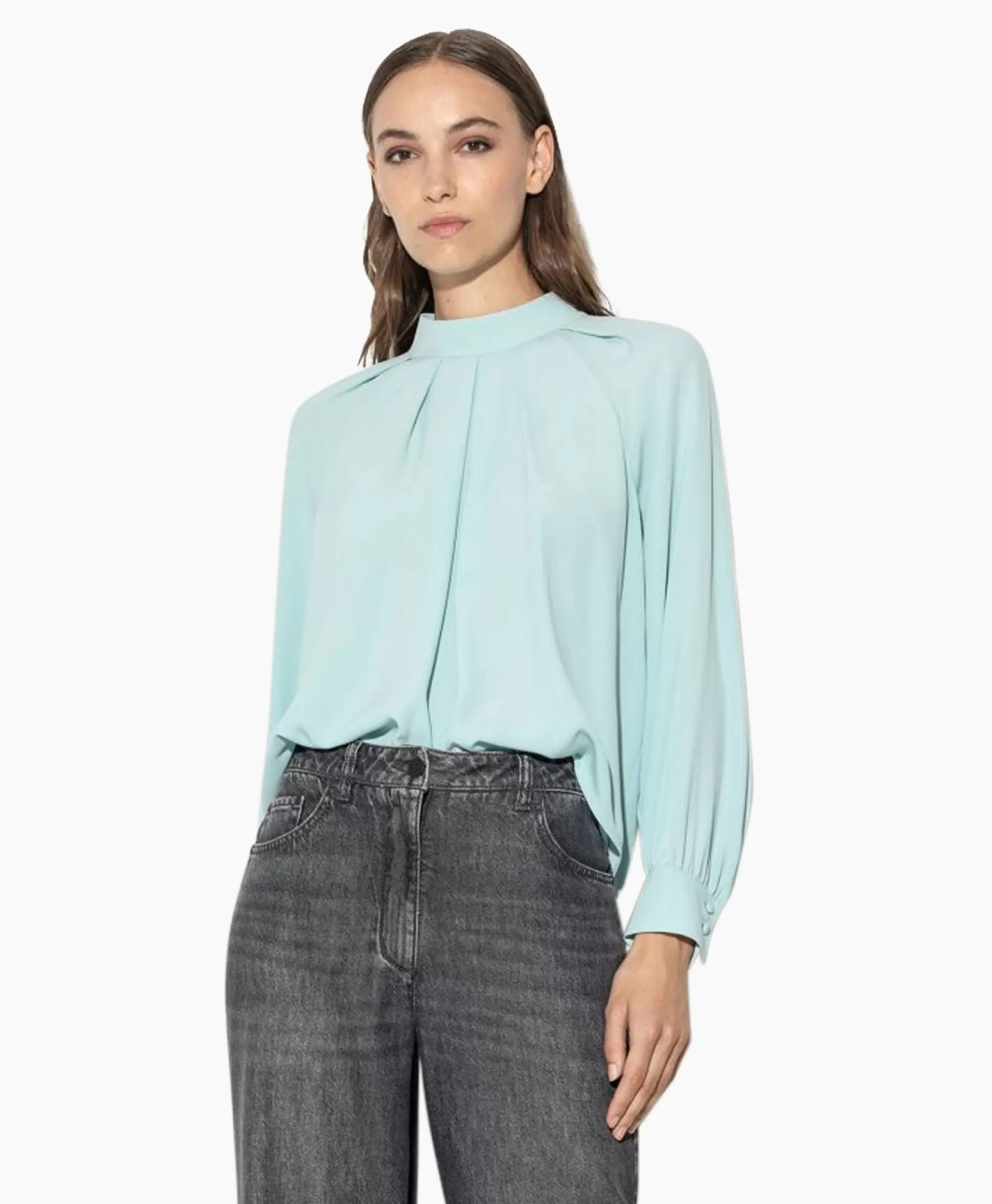 Blouses*Luisa Cerano Blouse 298418/2179-0 Aqua