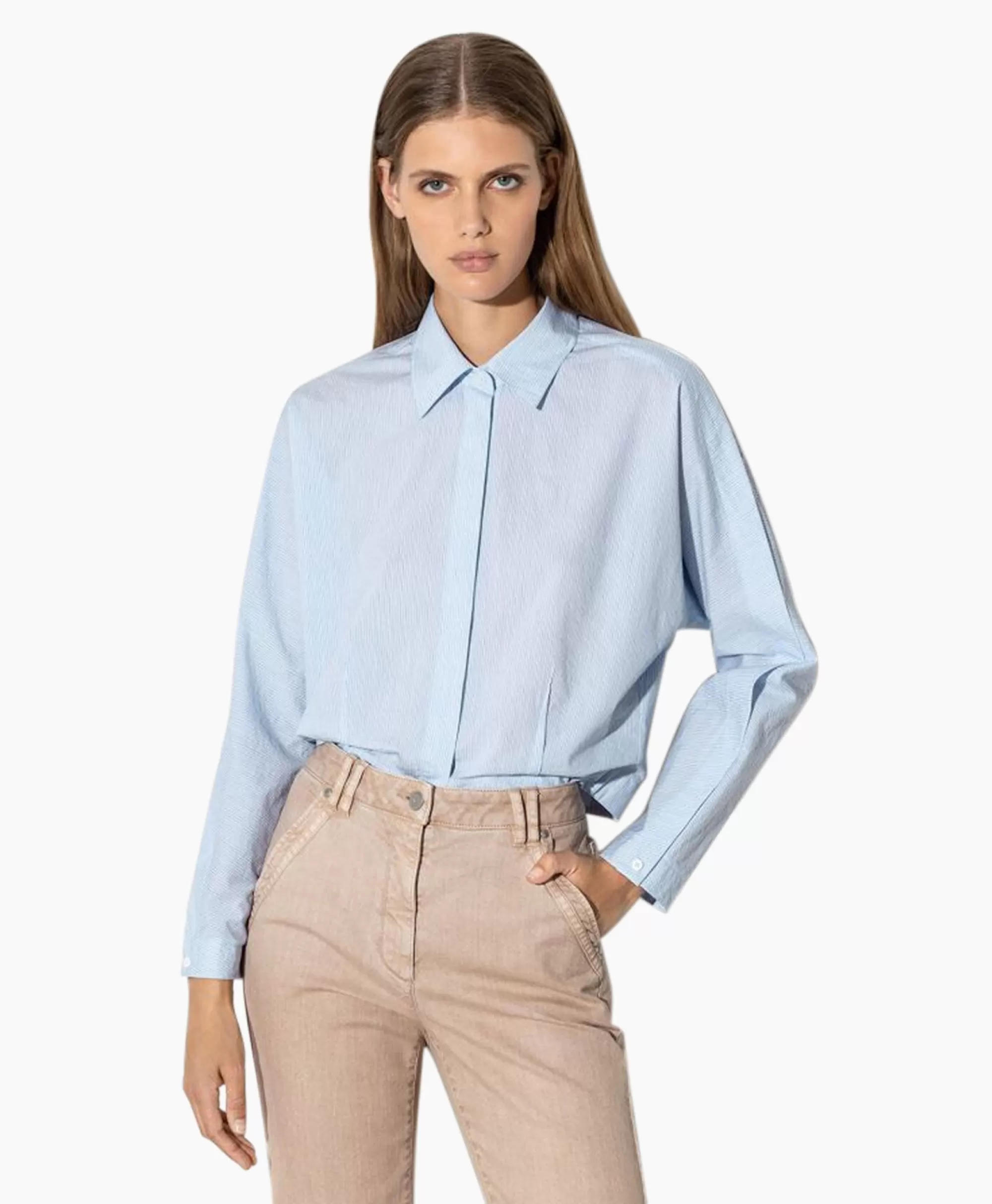 Blouses*Luisa Cerano Blouse 298422/3600-0 Blauw Dessin