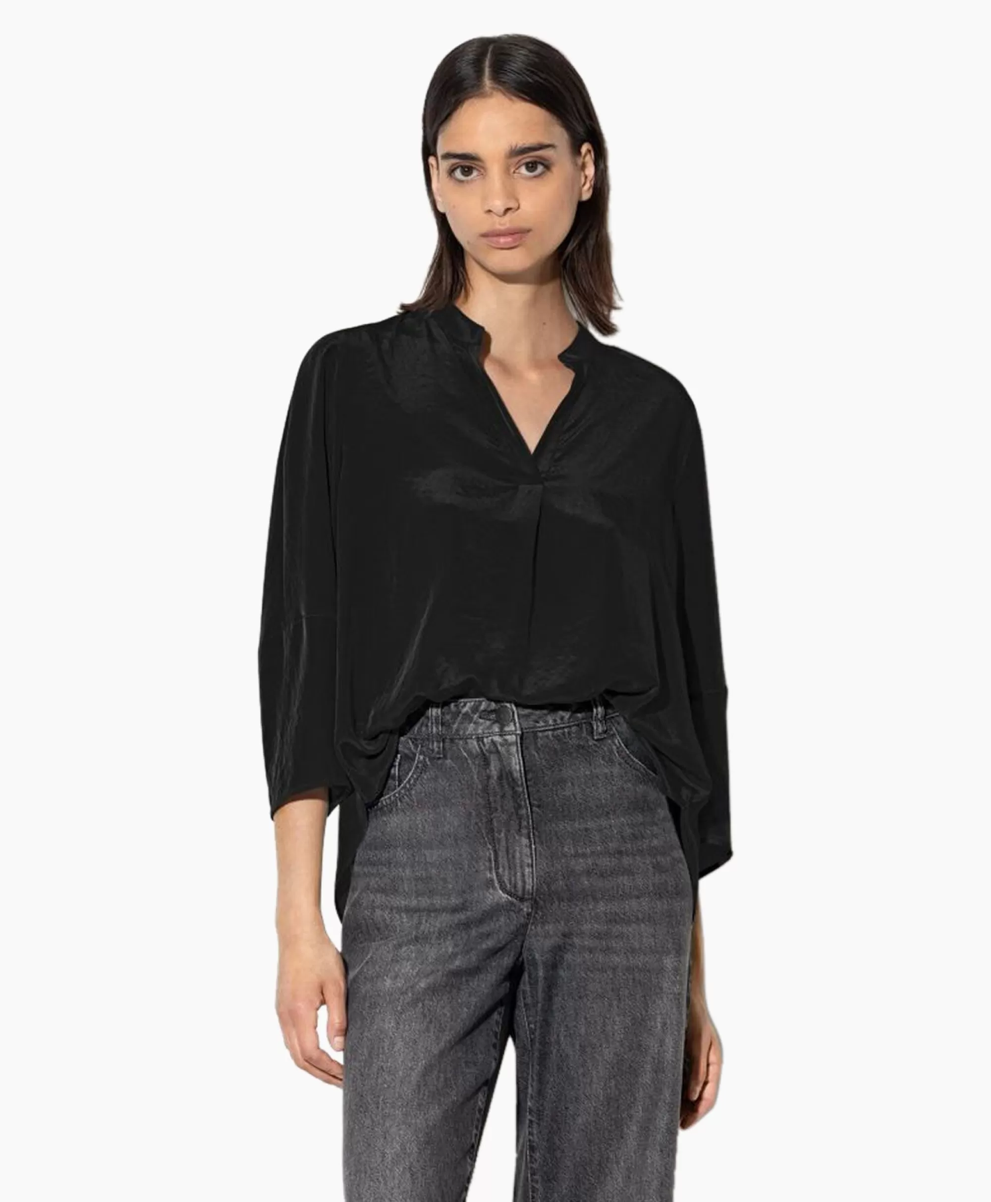 Blouses*Luisa Cerano Blouse 298445/3597-0 Zwart Dessin