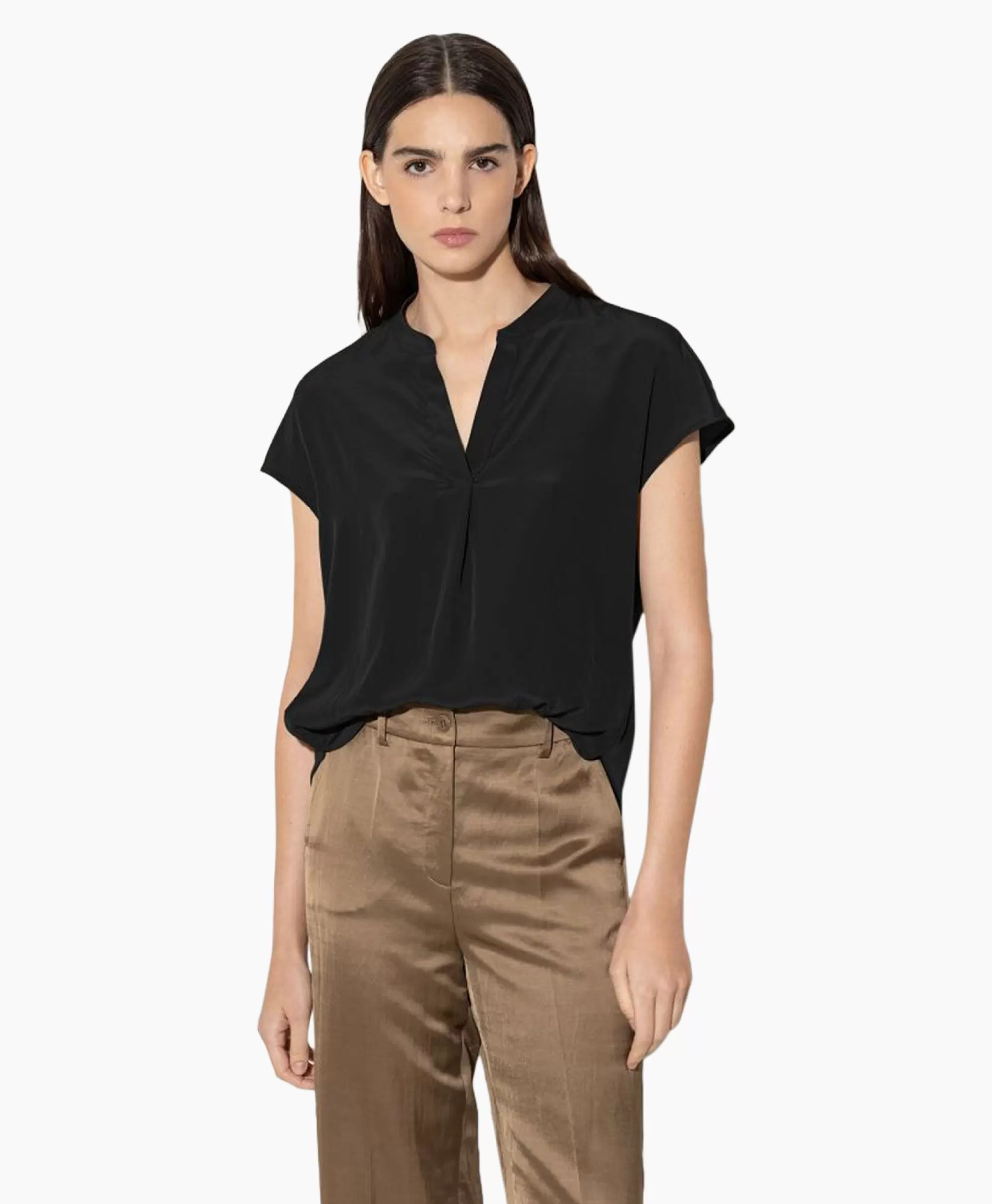 Blouses*Luisa Cerano Blouse 298461/3597-0 Zwart Dessin