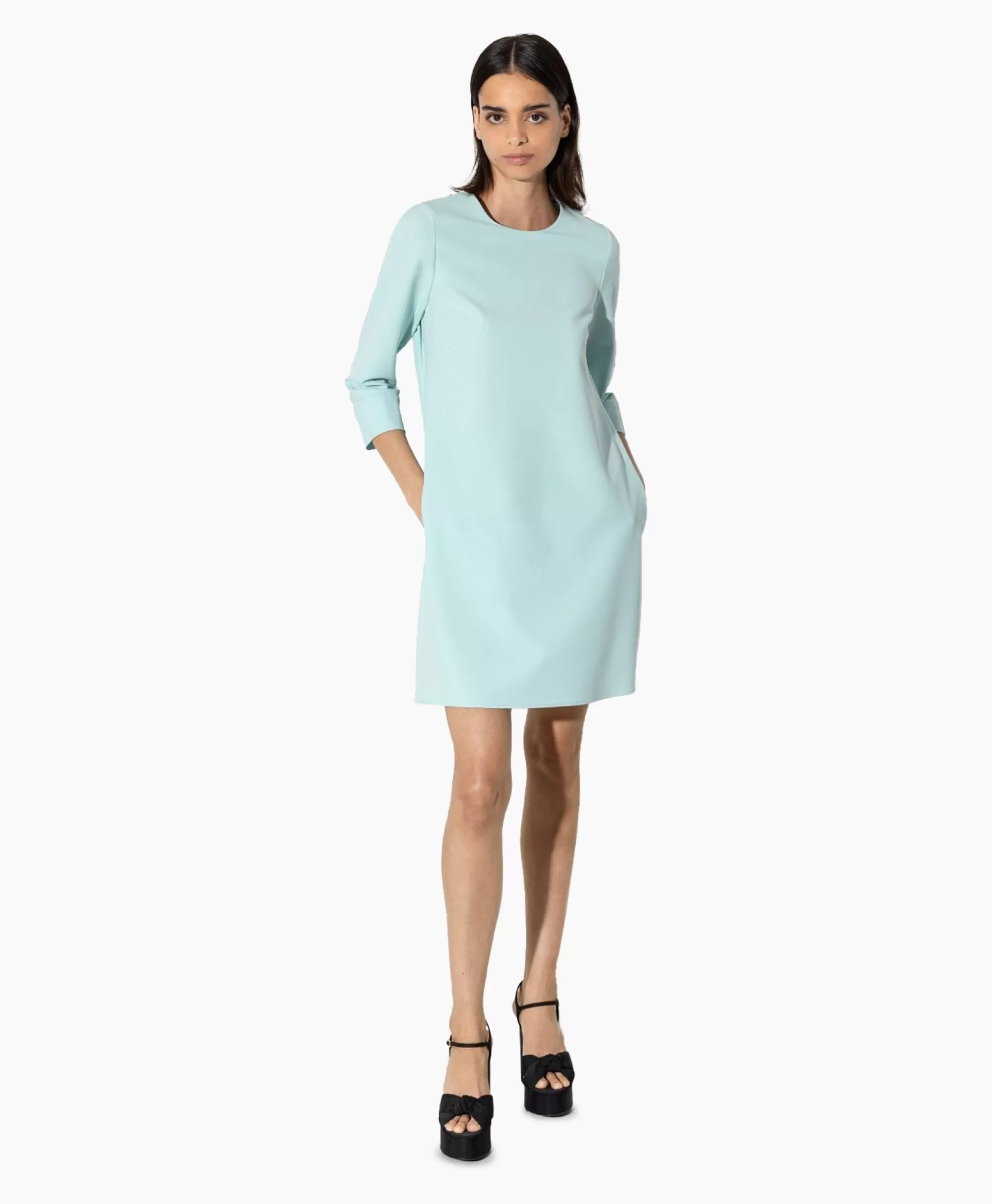 Jurken*Luisa Cerano Midi Jurk 798450/3453-0 Aqua