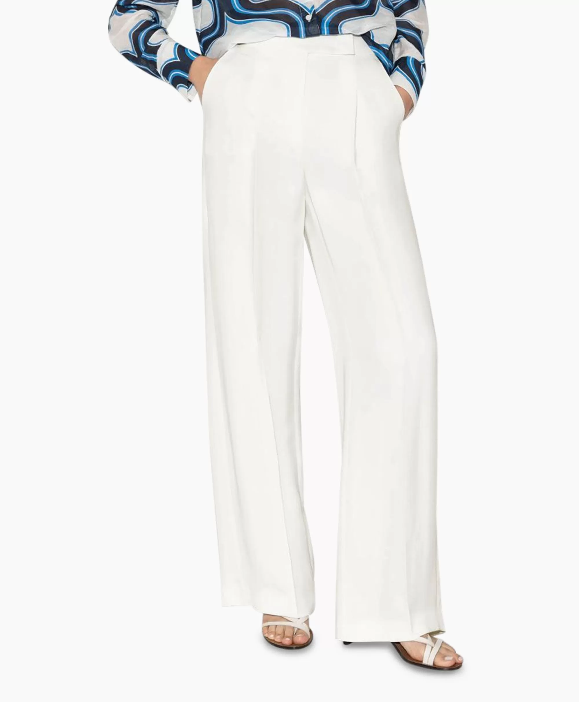 Broeken*Luisa Cerano Pantalon 698631/3595-0 Off White