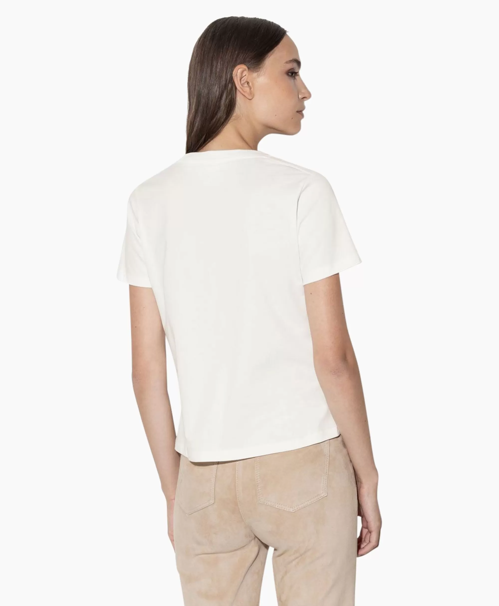 T-Shirts & Tops*Luisa Cerano T-Shirt Korte Mouw 398113/7799-0 Off White