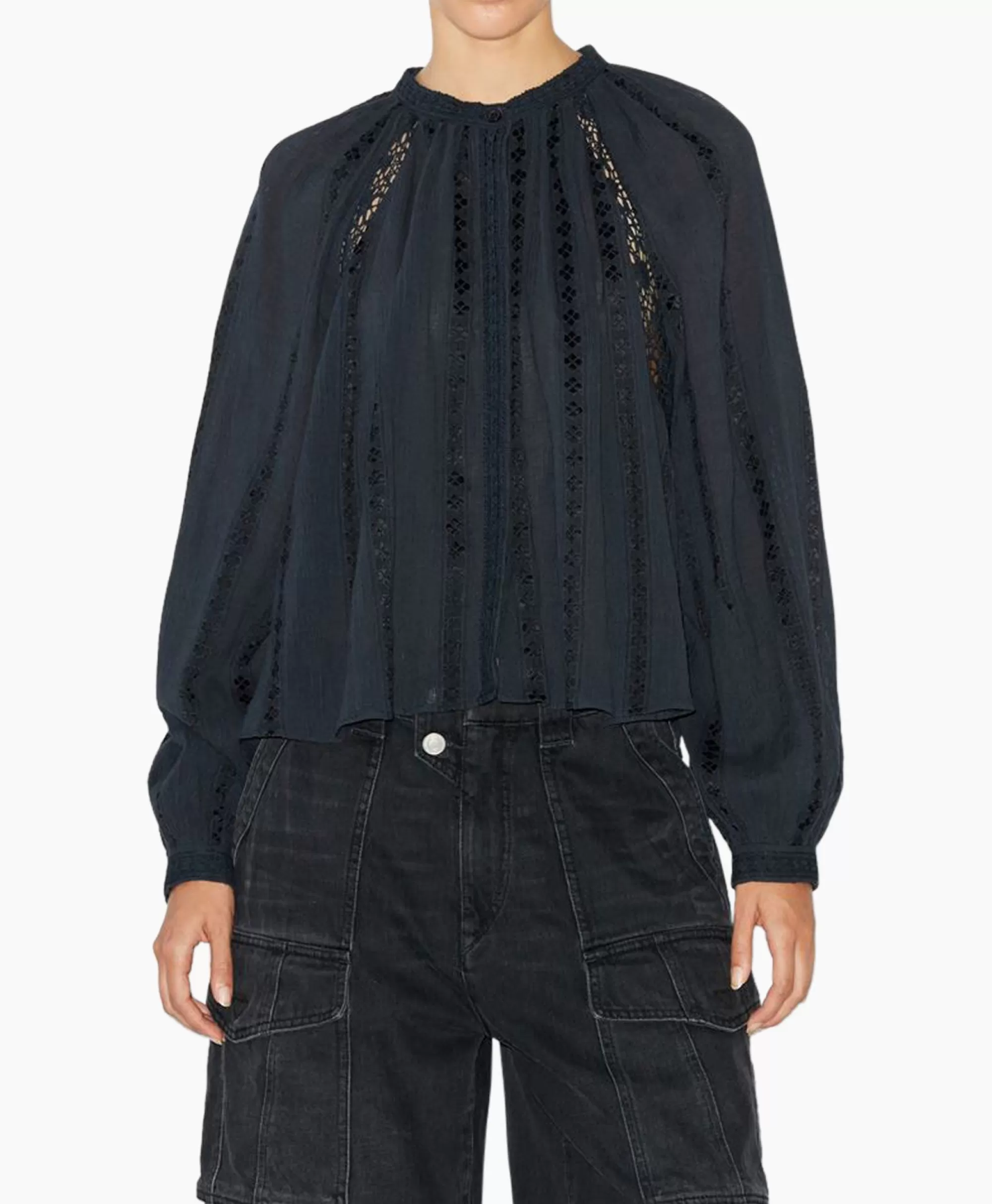 Blouses*Marant Étoile Marant Etoile Blouse Janelle-Ga Zwart