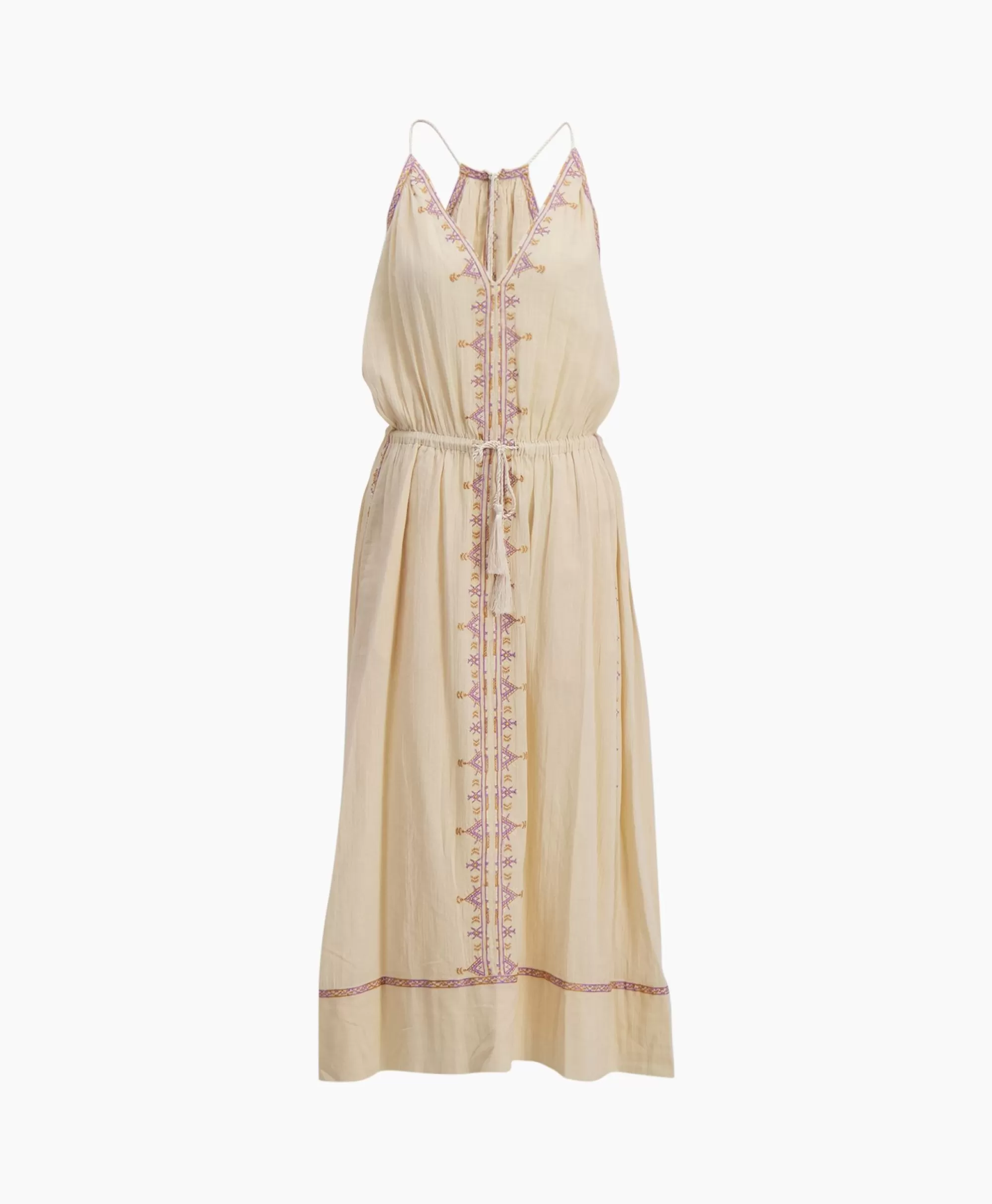 Jurken*Marant Étoile Marant Etoile Midi Jurk Siana-Ge Beige