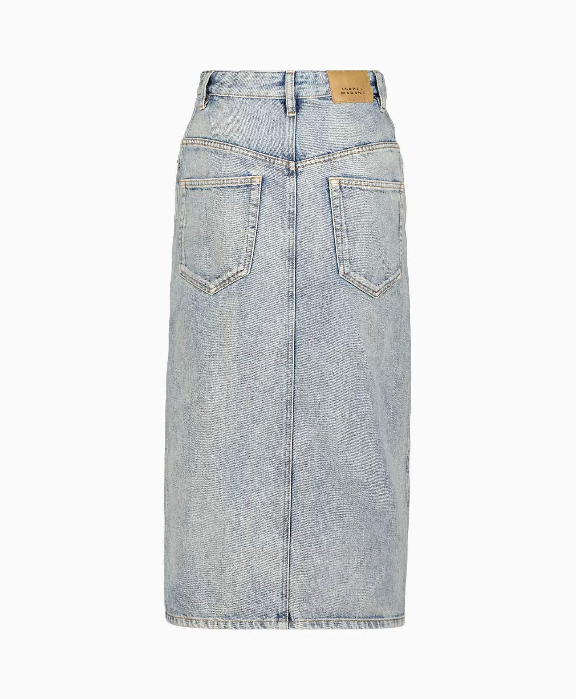 Rokken*Marant Étoile Marant Etoile Midi Rok Vandy-Ga Blauw