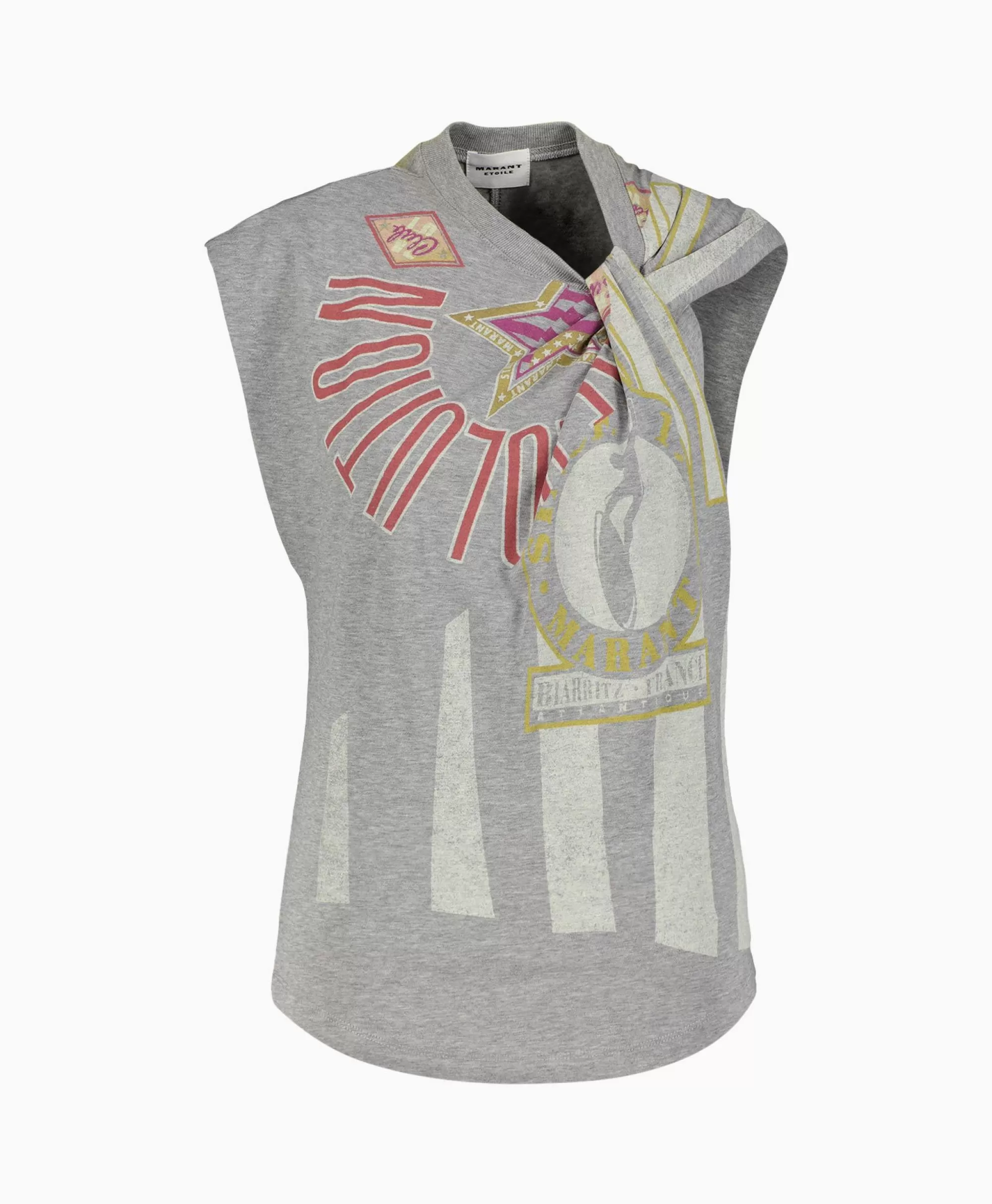 T-Shirts & Tops*Marant Étoile Marant Etoile T-Shirt Korte Mouw Nayda-Gb Grijs