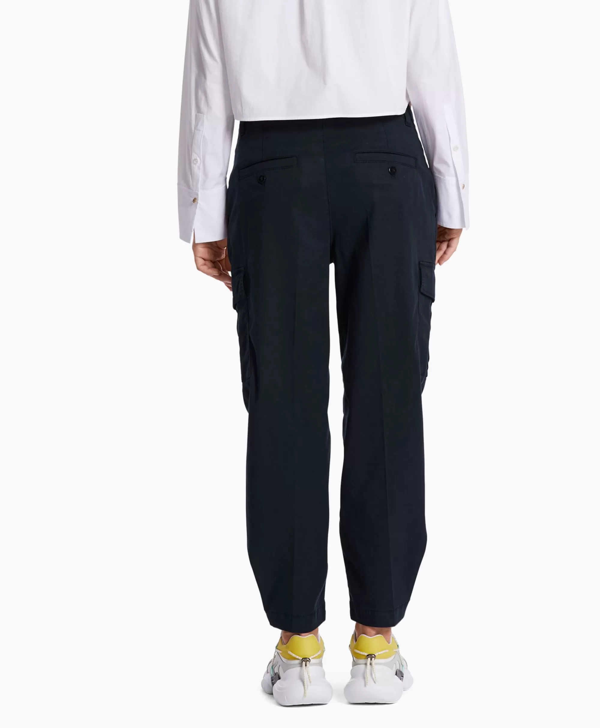 Broeken*Marc Cain Pants Broek Wp 81.12 W50 Blauw