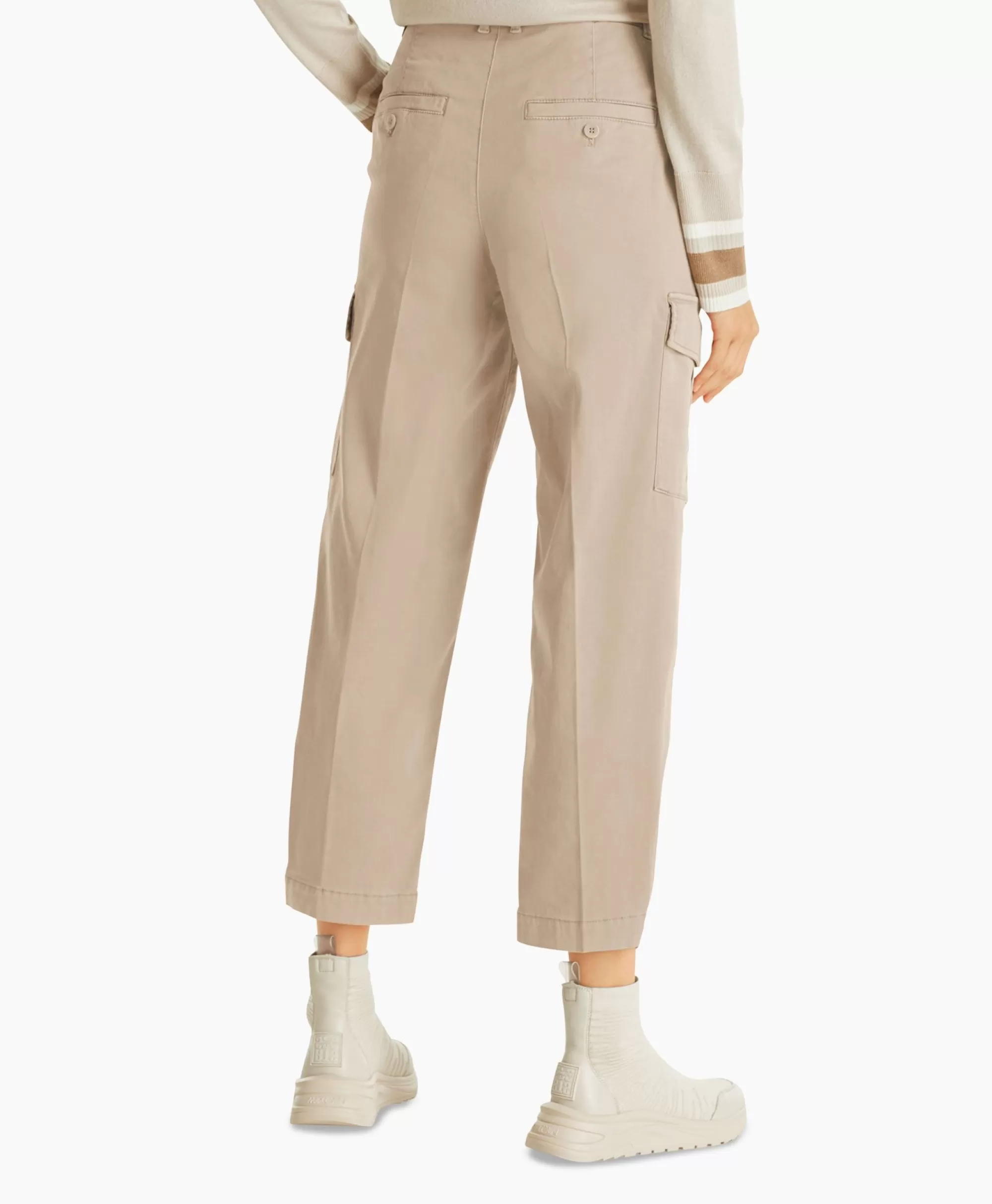 Broeken*Marc Cain Pants Broek Wp 81.12 W50 Licht Grijs