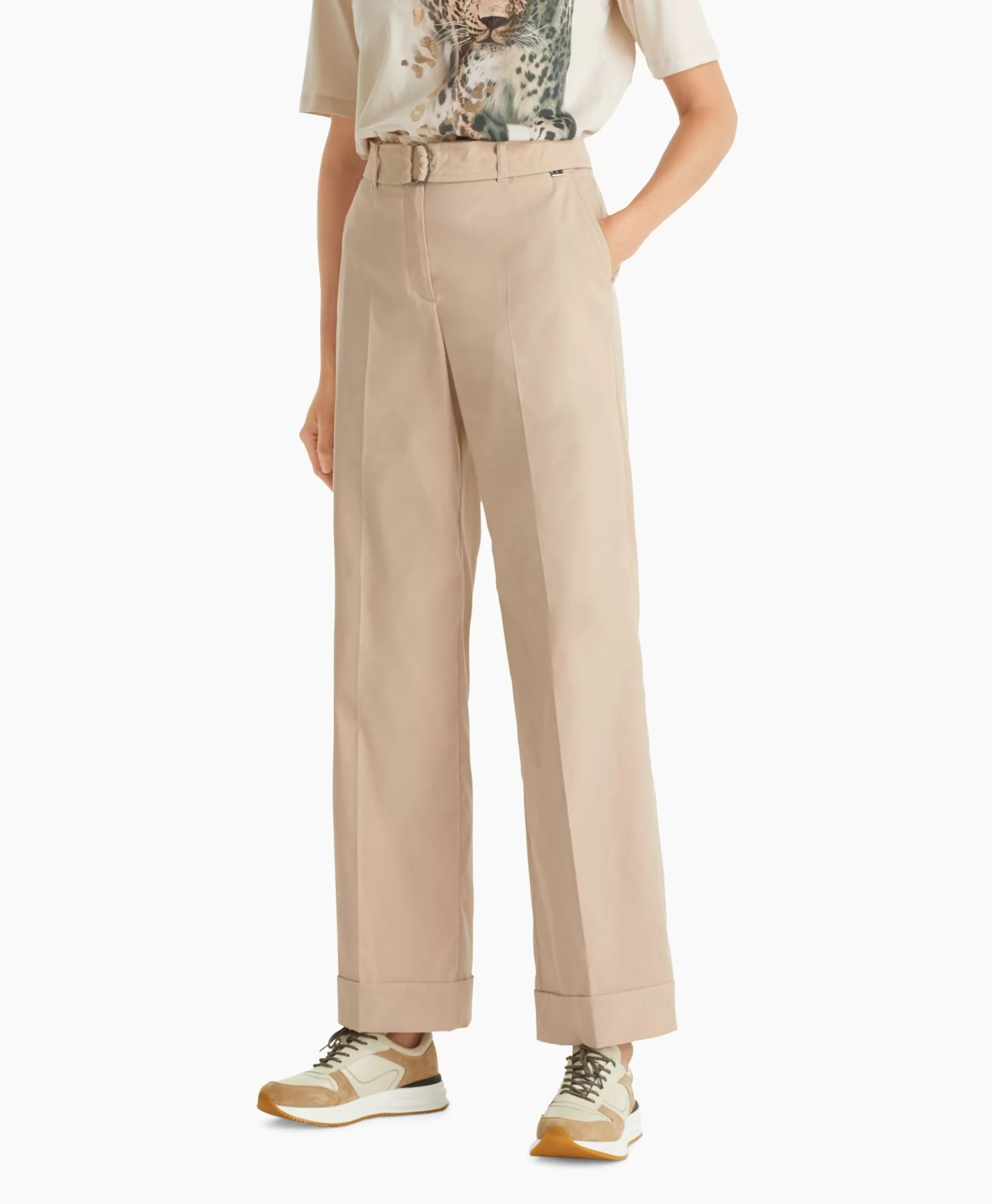 Broeken*Marc Cain Pants Broek Wp 81.25 W07 Licht Grijs