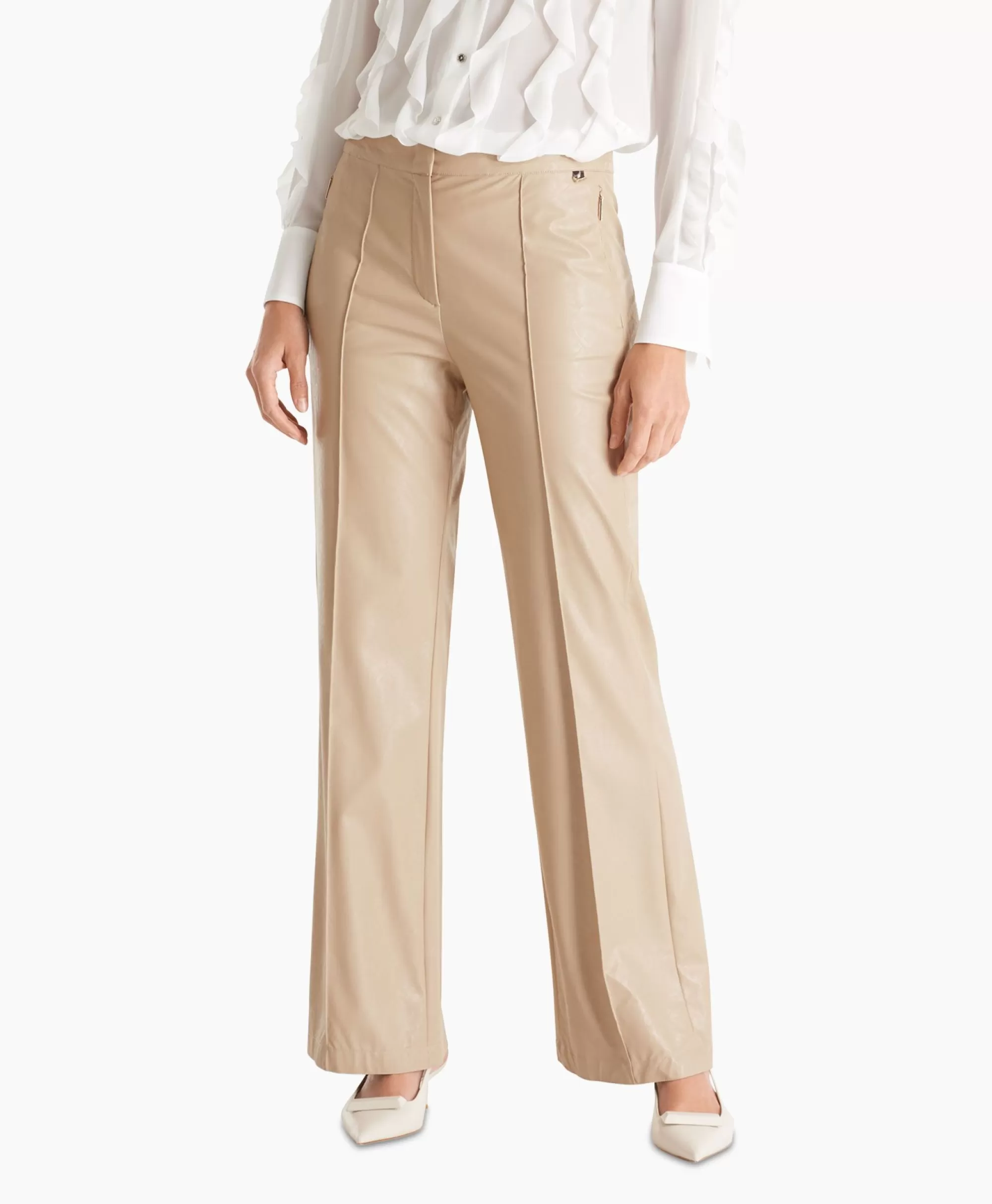 Broeken*Marc Cain Pants Broek Wp 81.41 W47 Licht Grijs