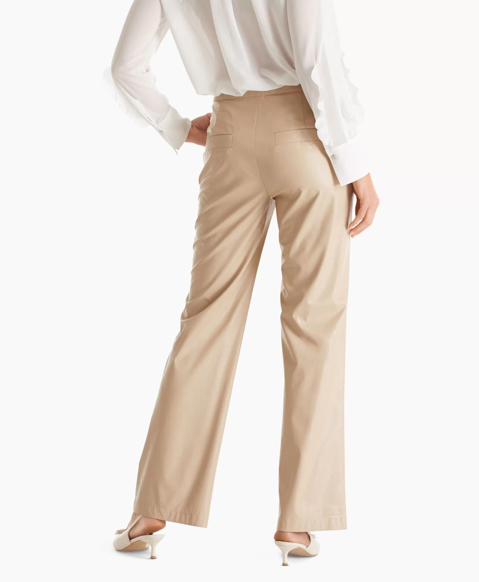 Broeken*Marc Cain Pants Broek Wp 81.41 W47 Licht Grijs