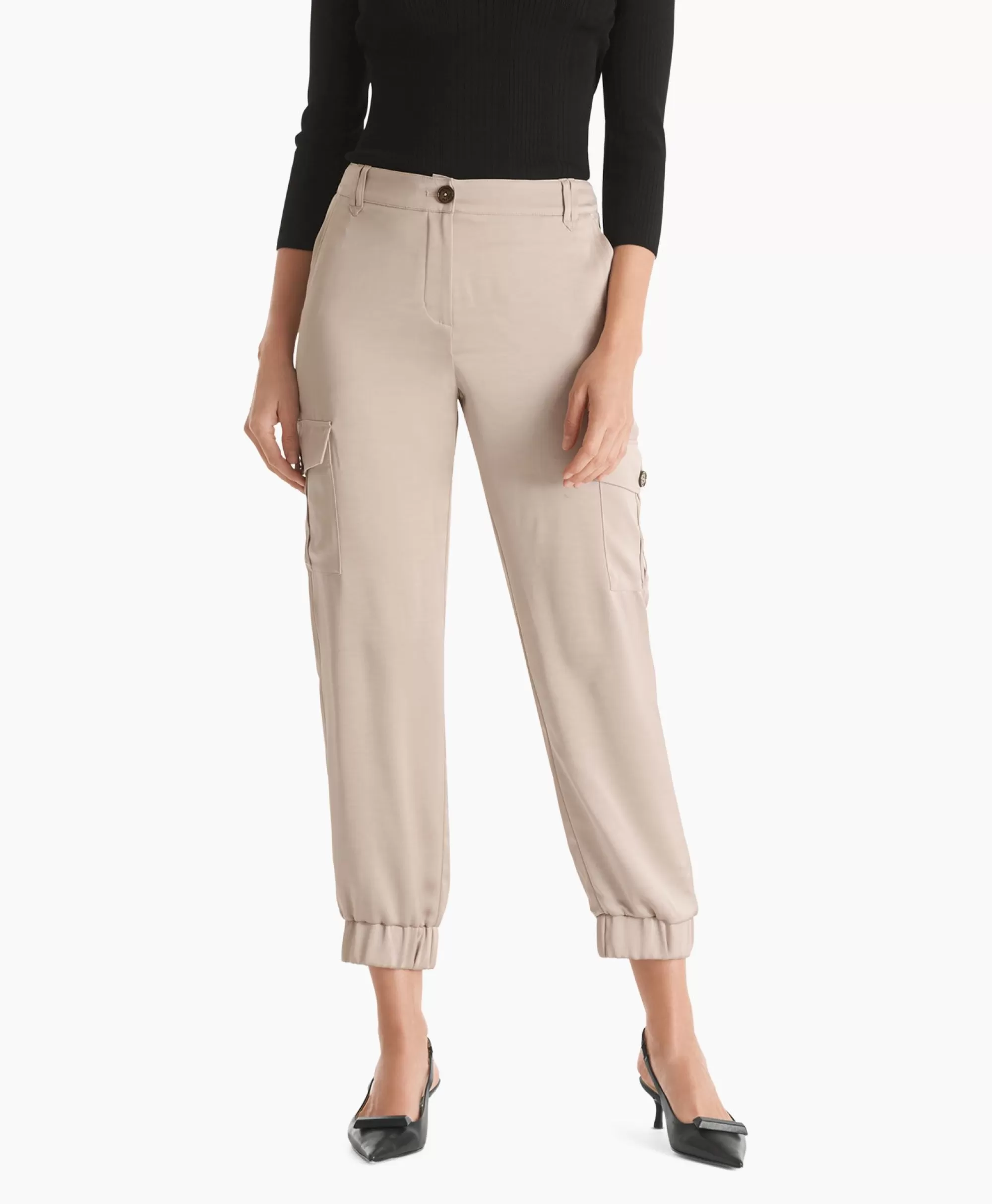 Broeken*Marc Cain Pants Broek Wp 81.60 W52 Grijs