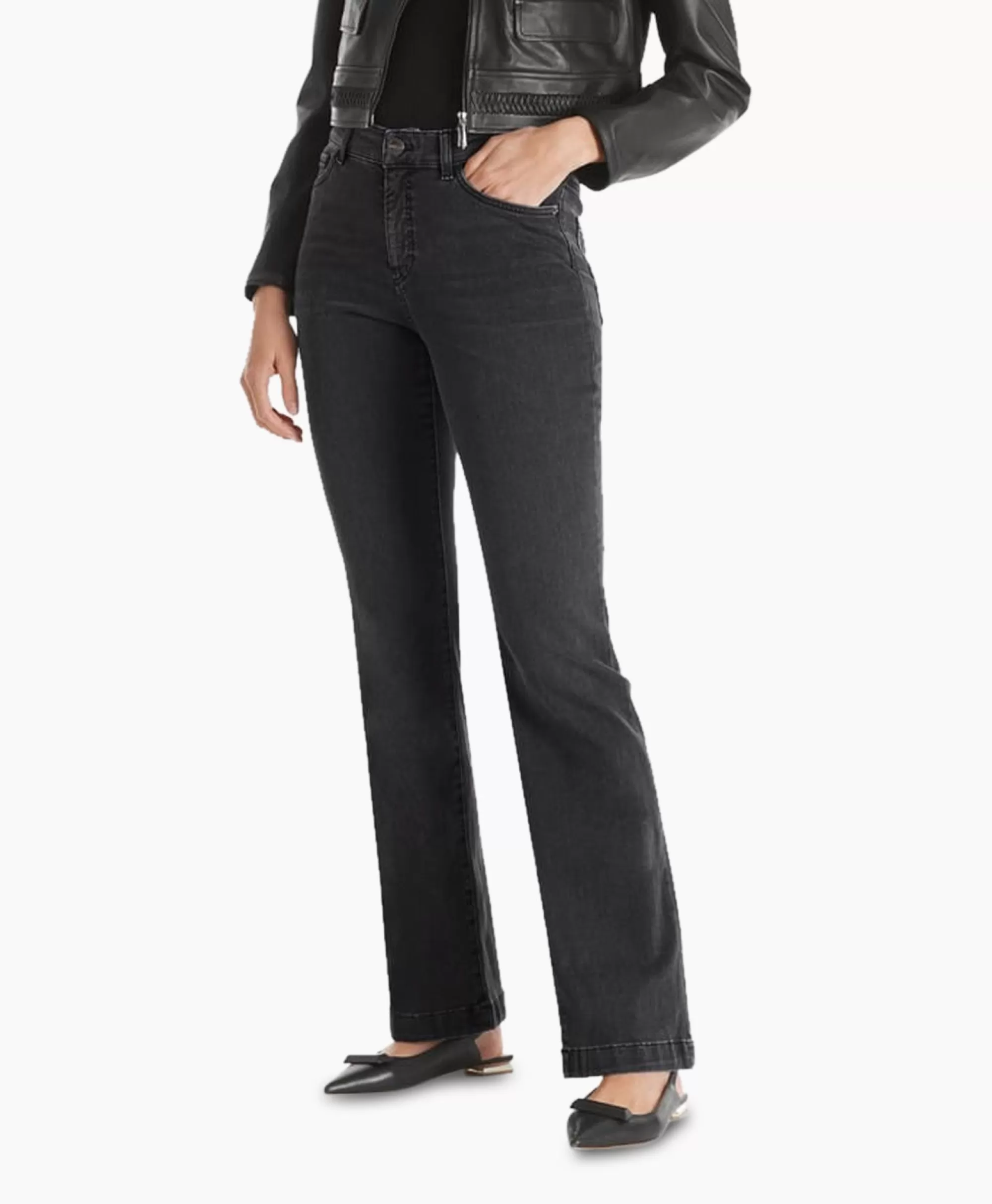 Broeken*Marc Cain Pants Jeans +P 82.06 D14 Donker Grijs