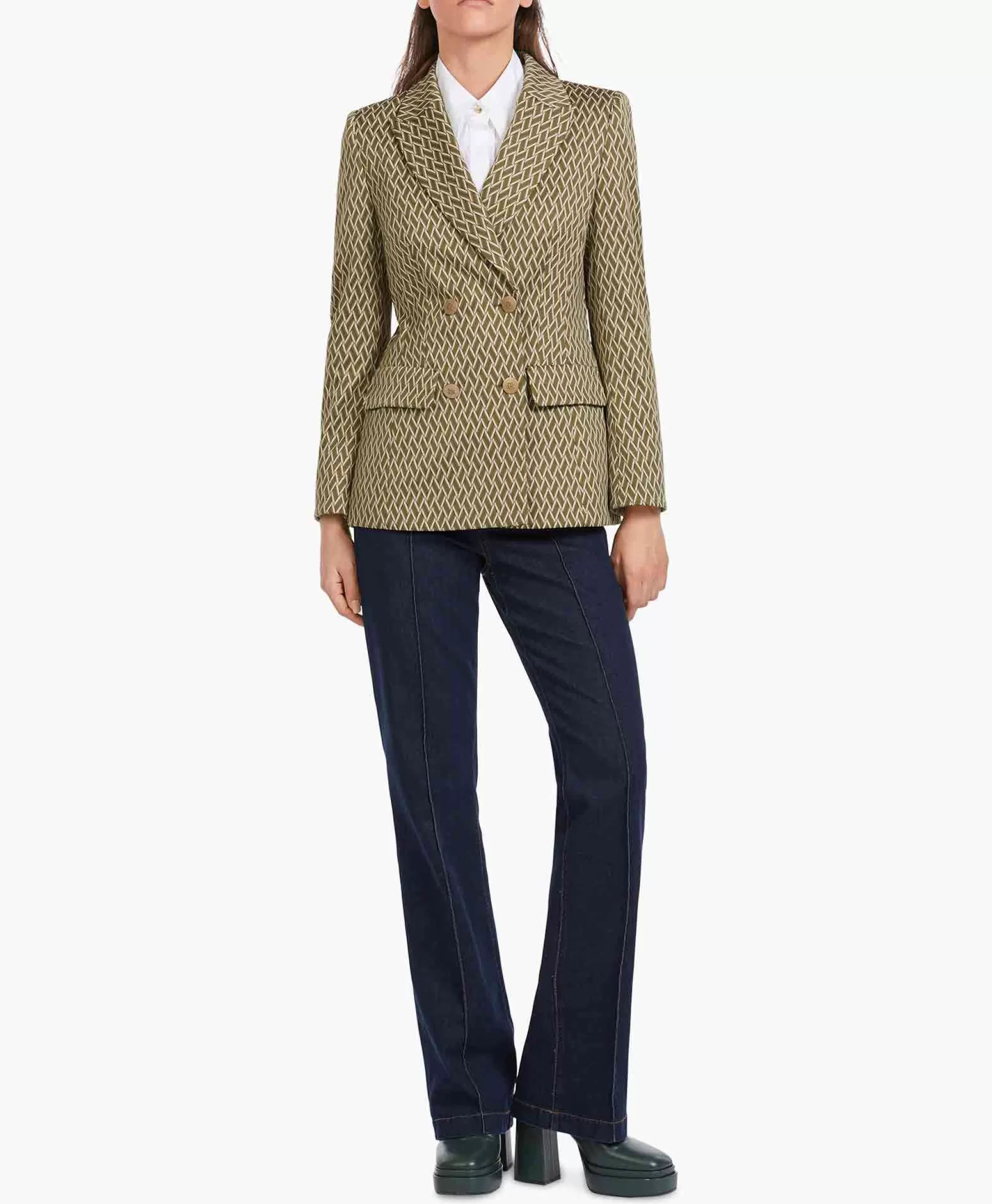 Blazers*Marccain Collectie Blazer Vc 34.27 J60 Groen