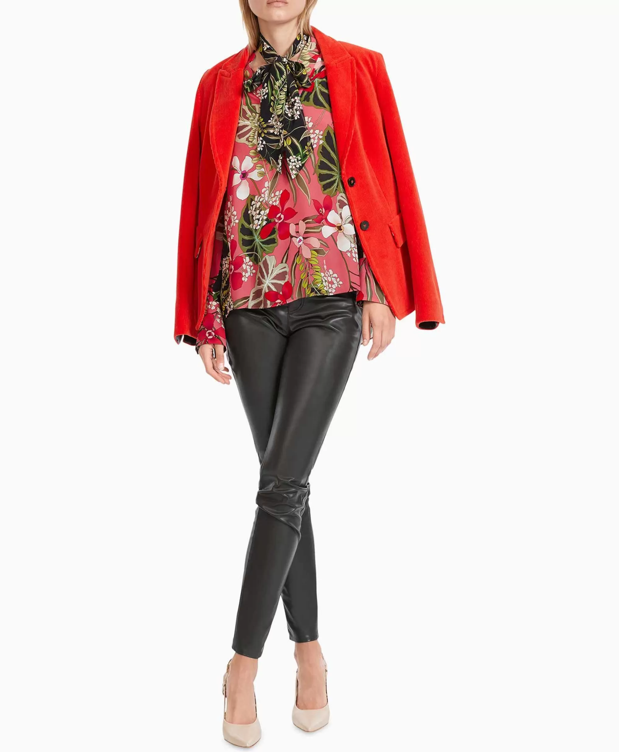 Blouses*Marccain Collectie Blouse Vc 51.40 W61 Licht Rood