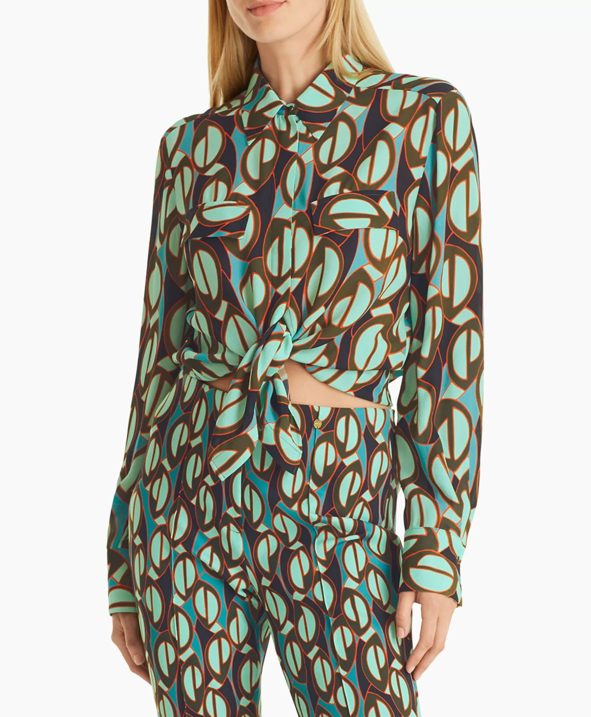 Blouses*Marccain Collectie Blouse Wc 51.04 W04 Groen