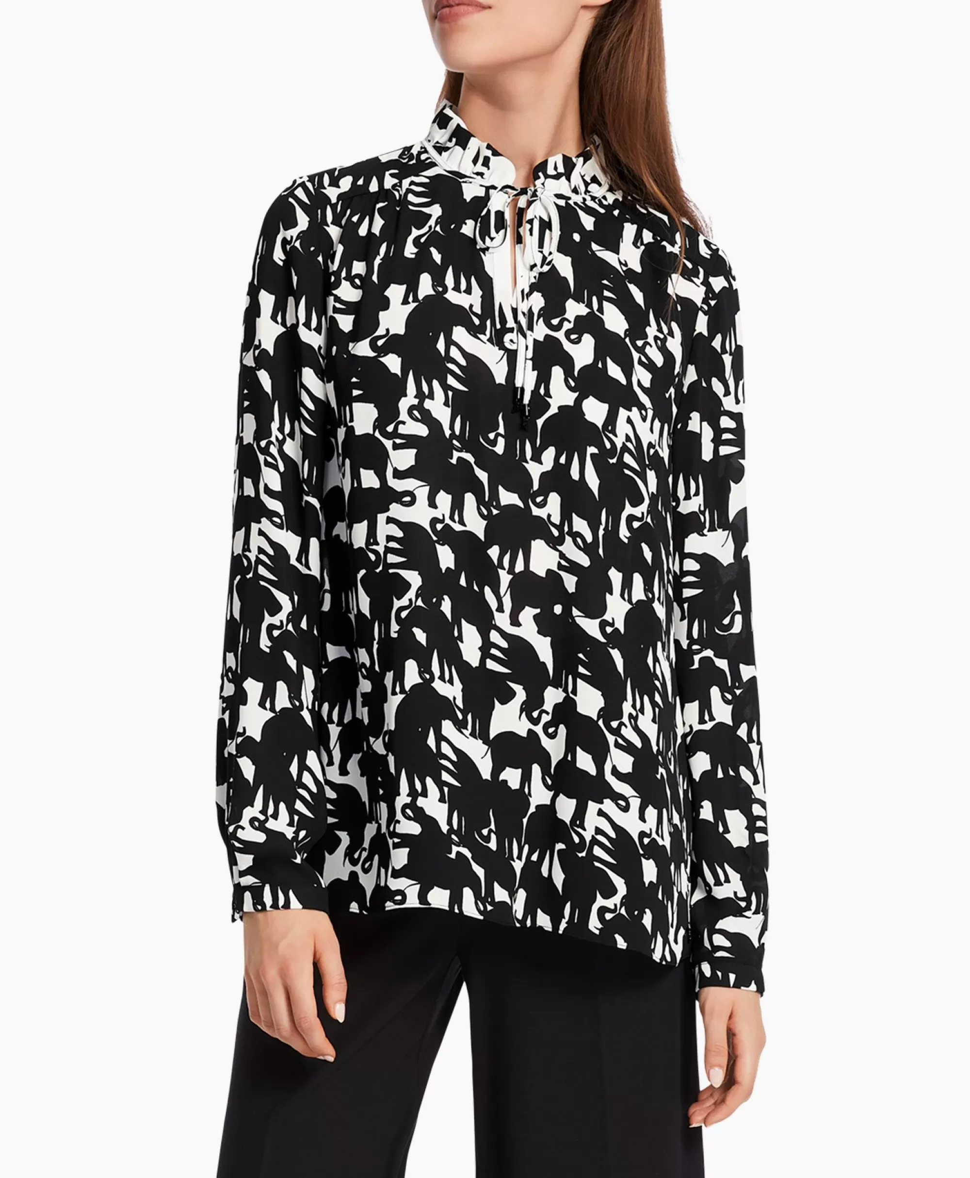 Blouses*Marccain Collectie Blouse Wc 51.16 W13 Zwart