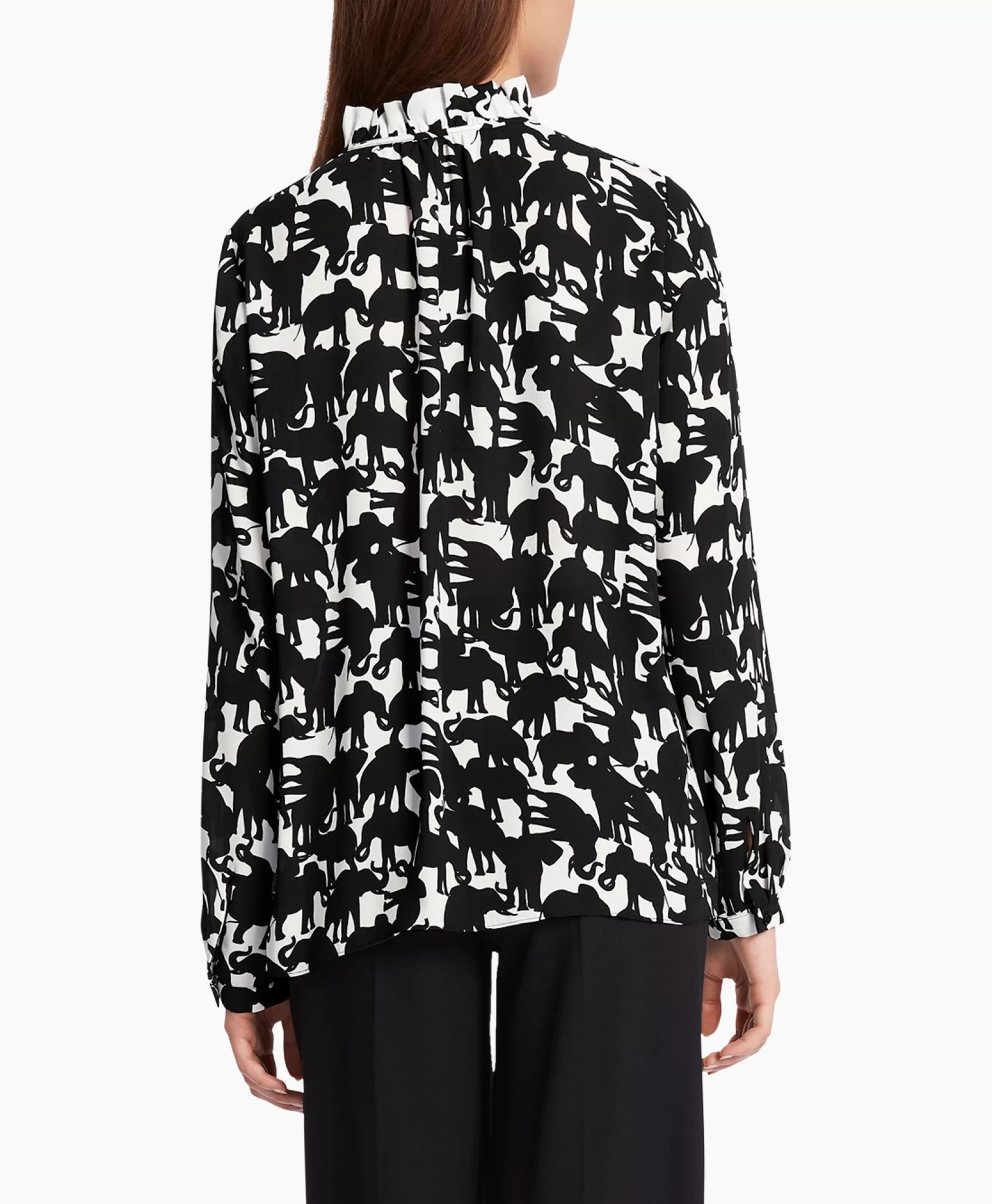 Blouses*Marccain Collectie Blouse Wc 51.16 W13 Zwart