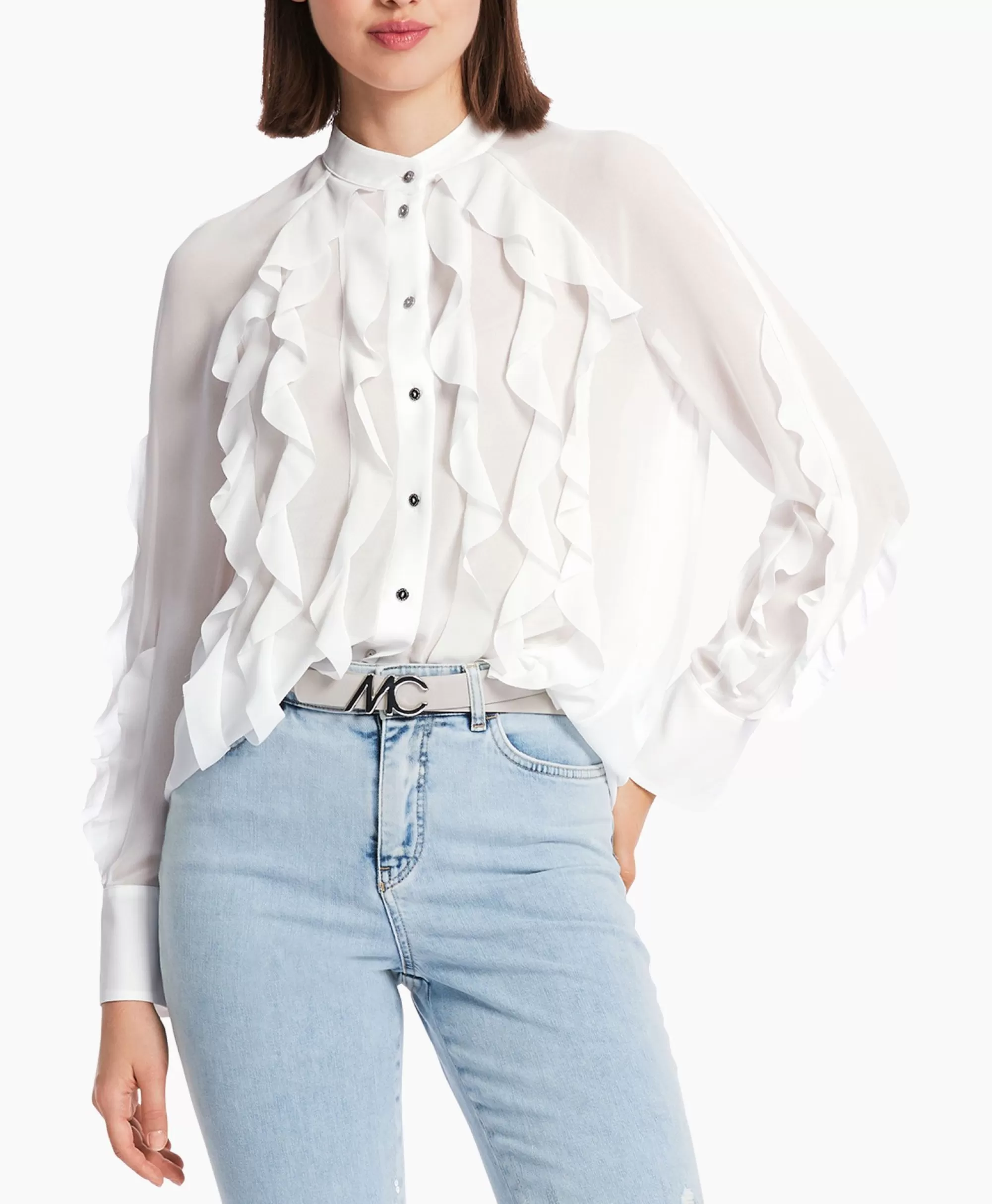 Blouses*Marccain Collectie Blouse Wc 51.27 W44 Off White