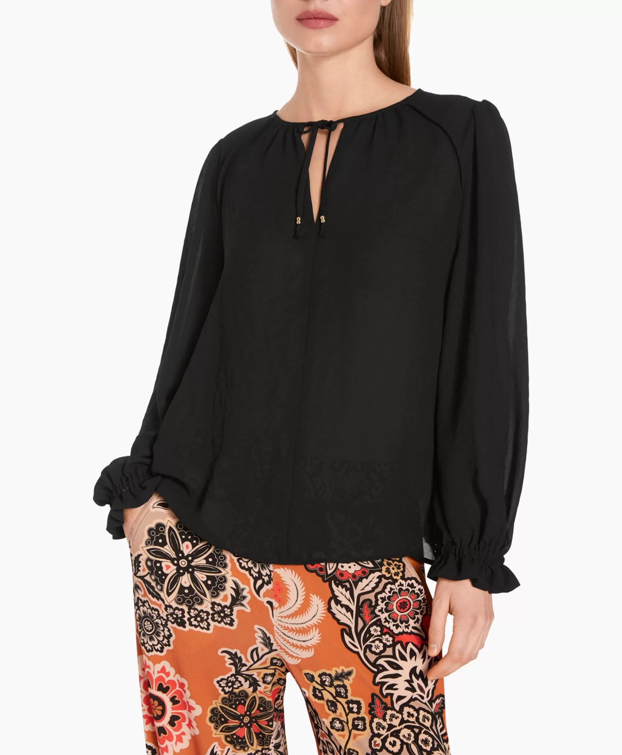 Blouses*Marccain Collectie Blouse Wc 51.33 W30 Zwart