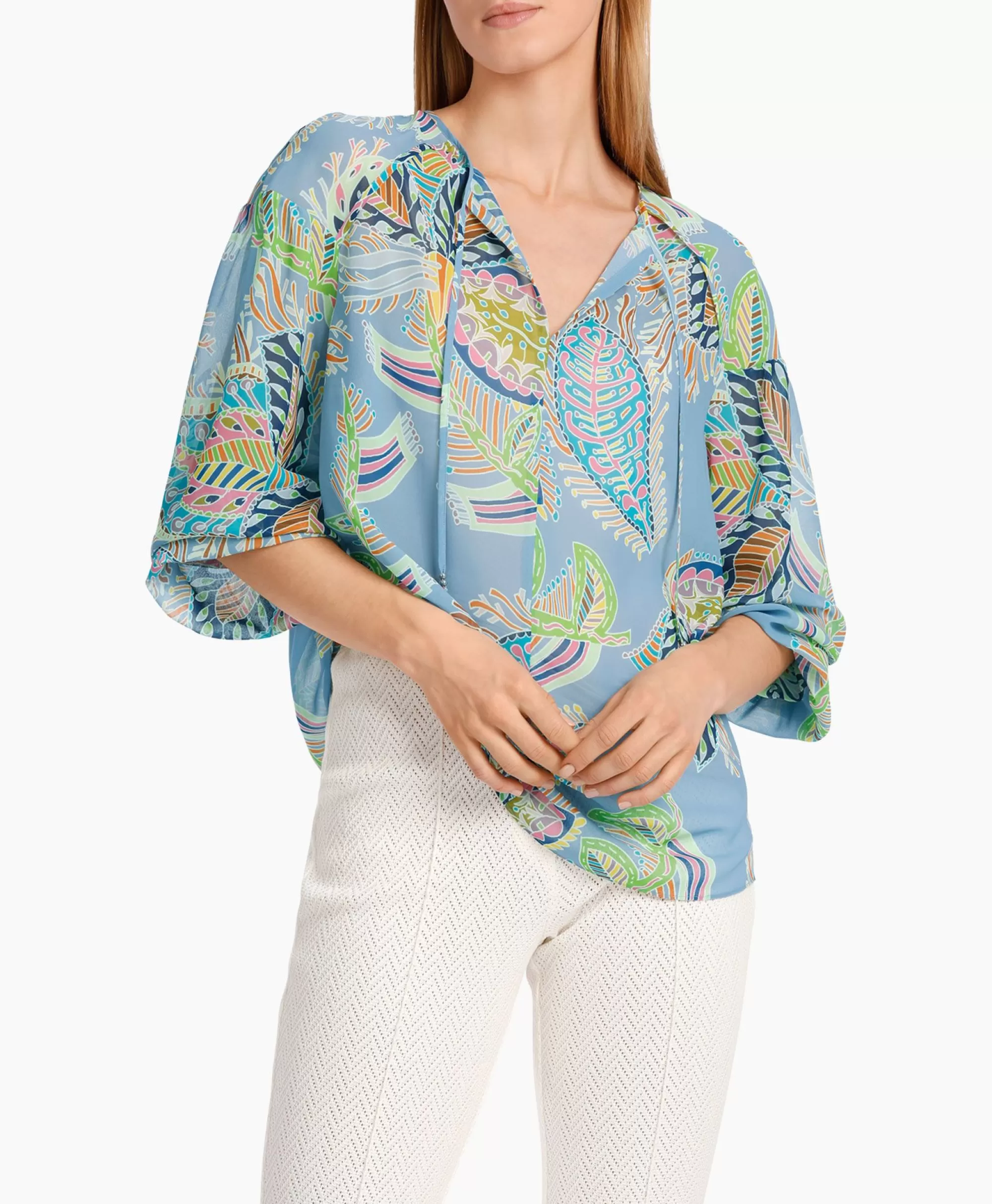 Blouses*Marccain Collectie Blouse Wc 51.33 W74 Licht Blauw