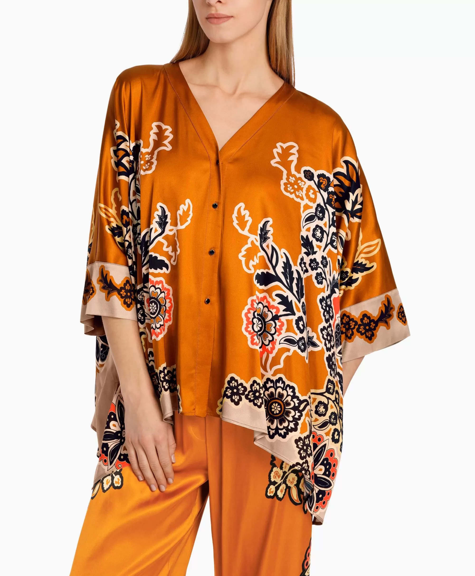 Blouses*Marccain Collectie Blouse Wc 51.40 W66 Oranje