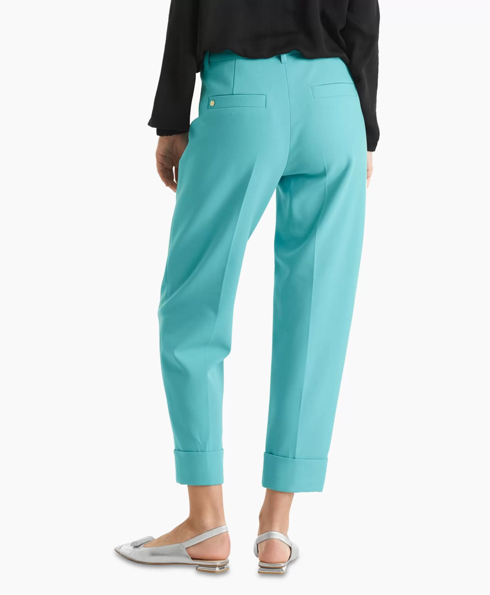 Broeken*Marccain Collectie Broek Wc 81.13 W22 Turquoise