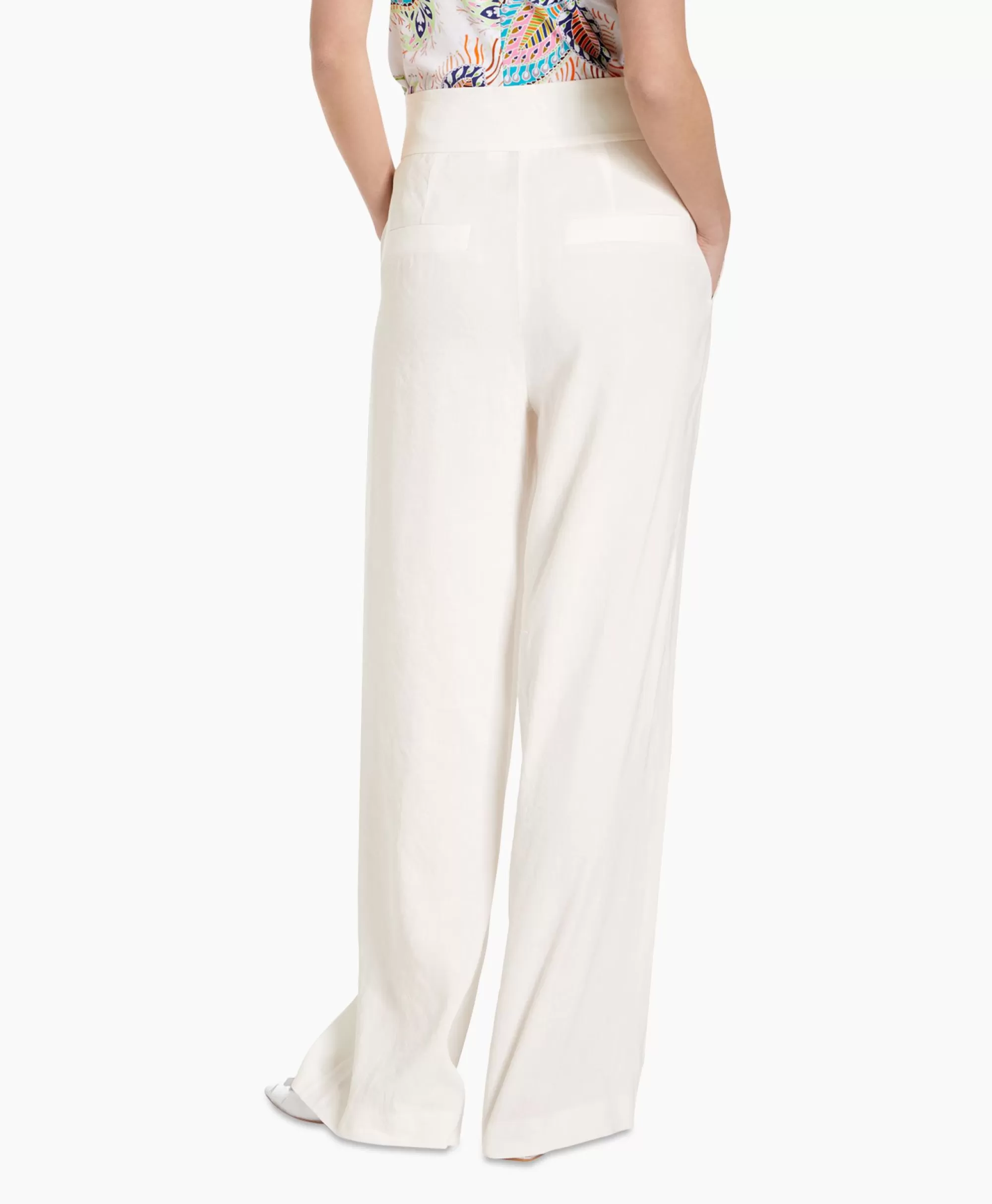 Broeken*Marccain Collectie Broek Wc 81.52 W47 Off White