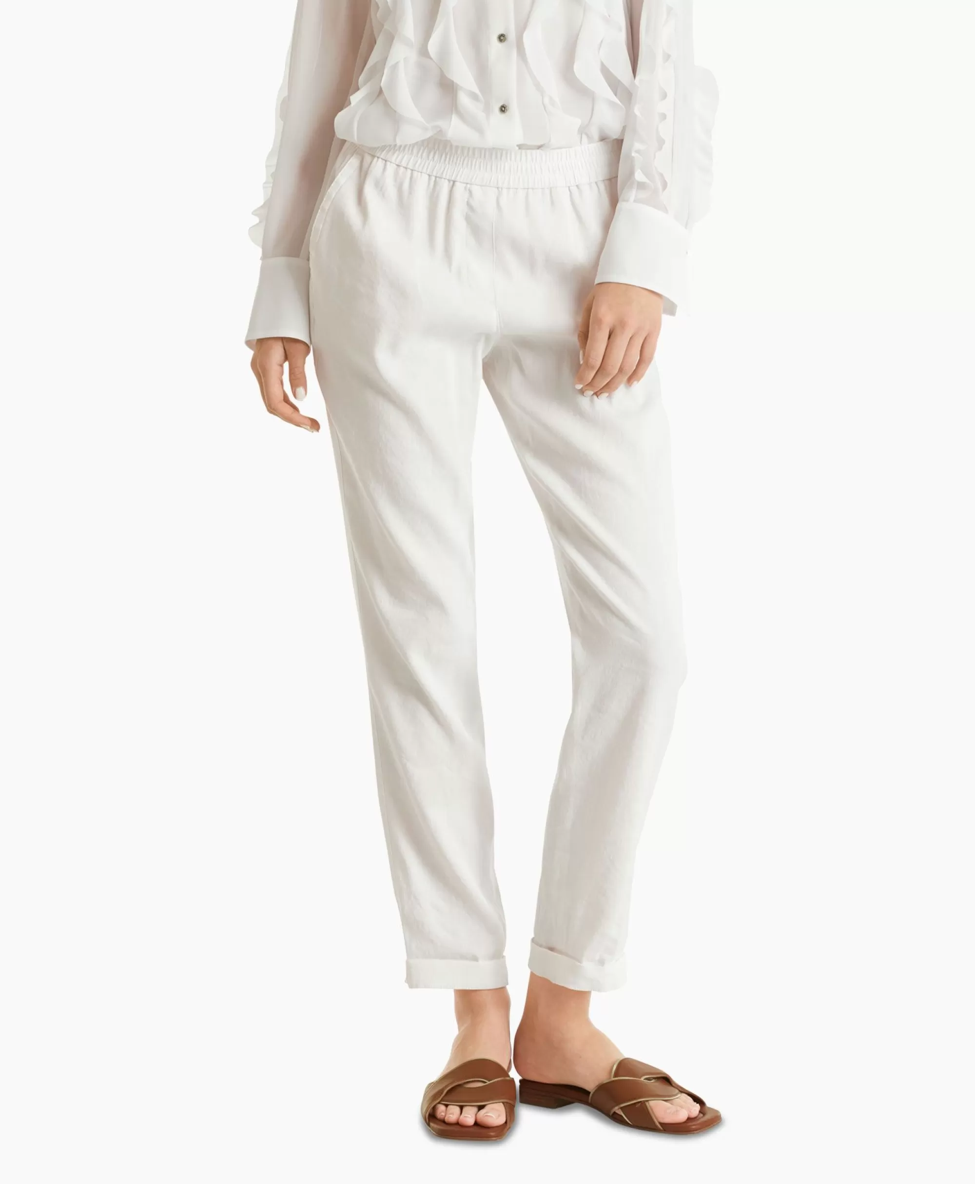 Broeken*Marccain Collectie Broek Wc 81.59 W47 Off White