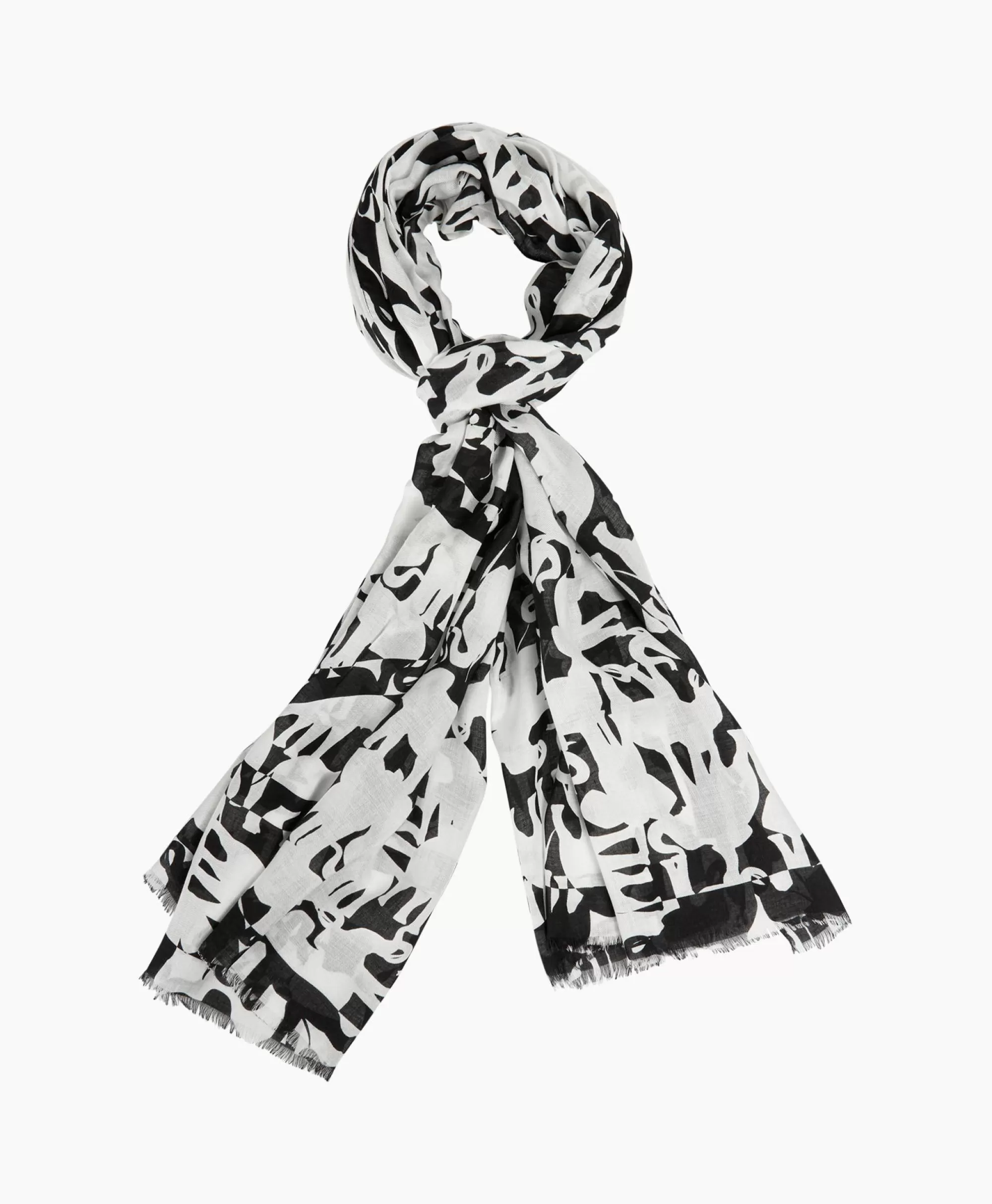 Sjaals*Marccain Collectie Shawl Wc B4.07 Z15 Print + 2 Kleurig