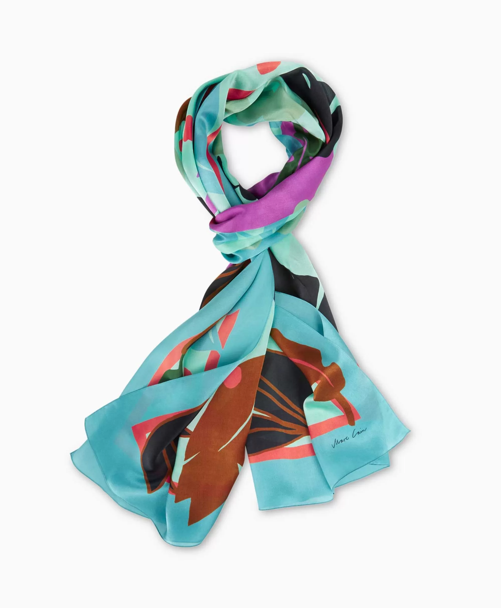 Sjaals*Marccain Collectie Shawl Wc B4.15 Z11 Turquoise