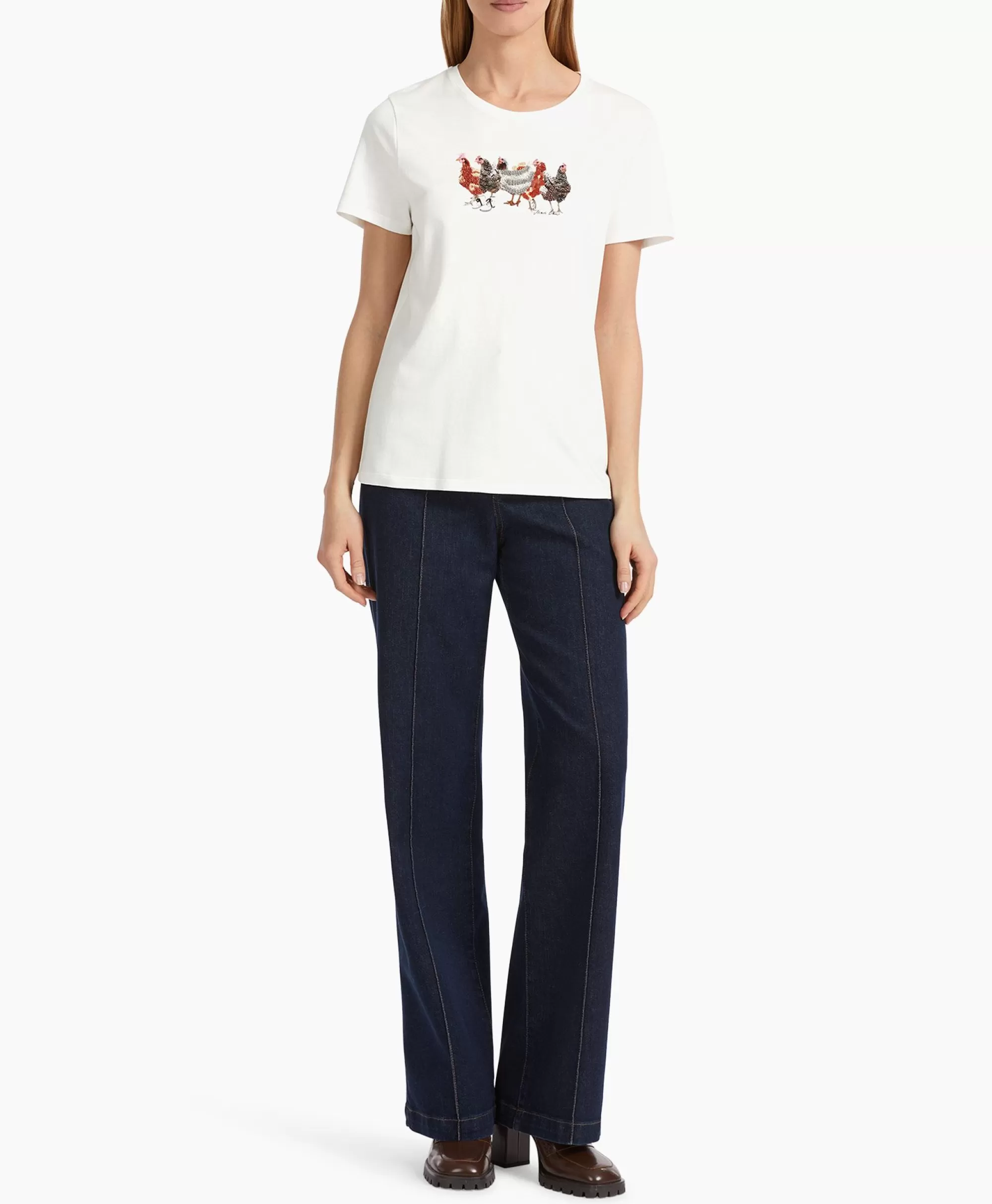 T-Shirts & Tops*Marccain Collectie T-Shirt Vc 48.32 J66 Off White