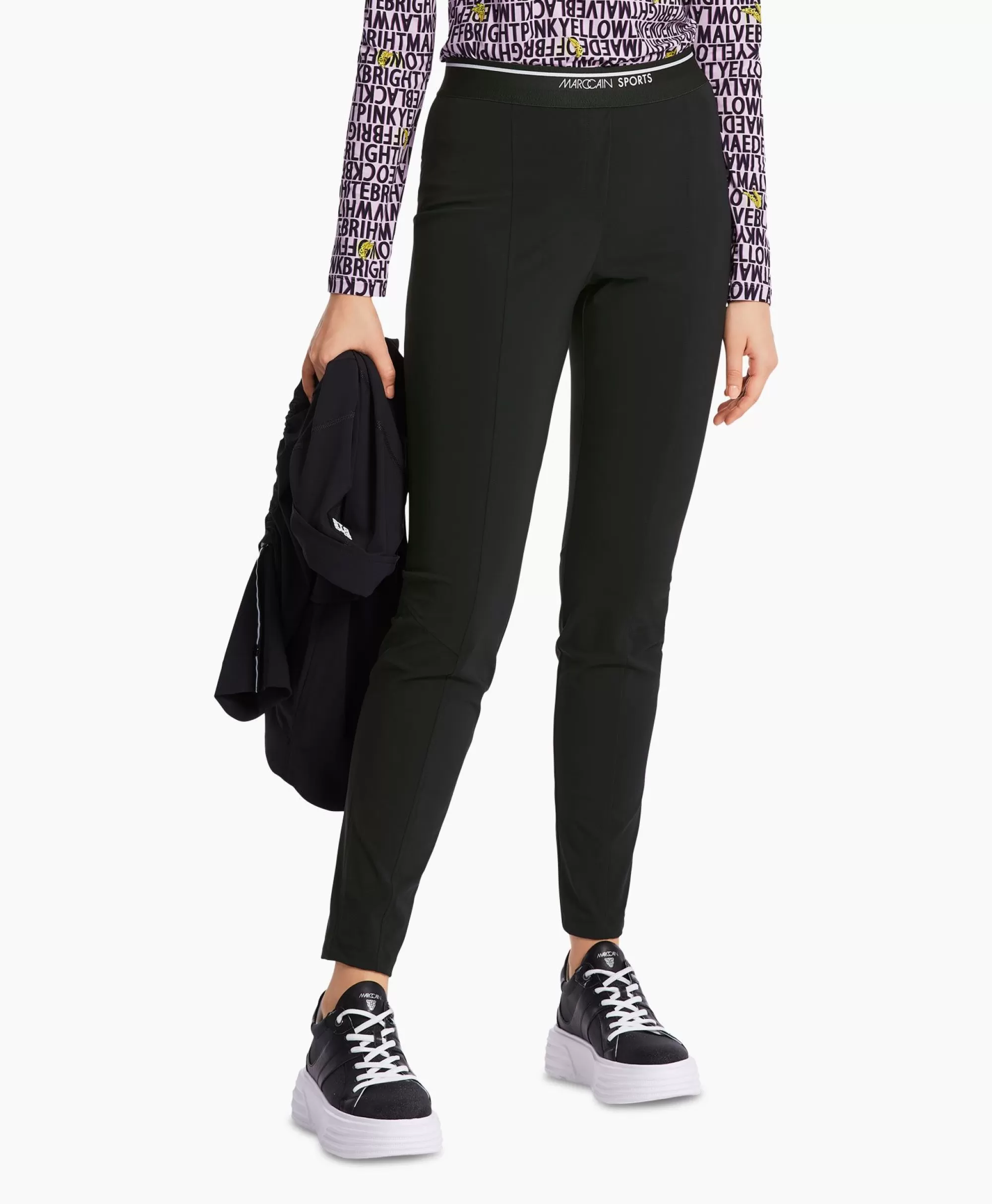 Broeken*Marccain Sport Broek Ws 81.37 J40 Zwart