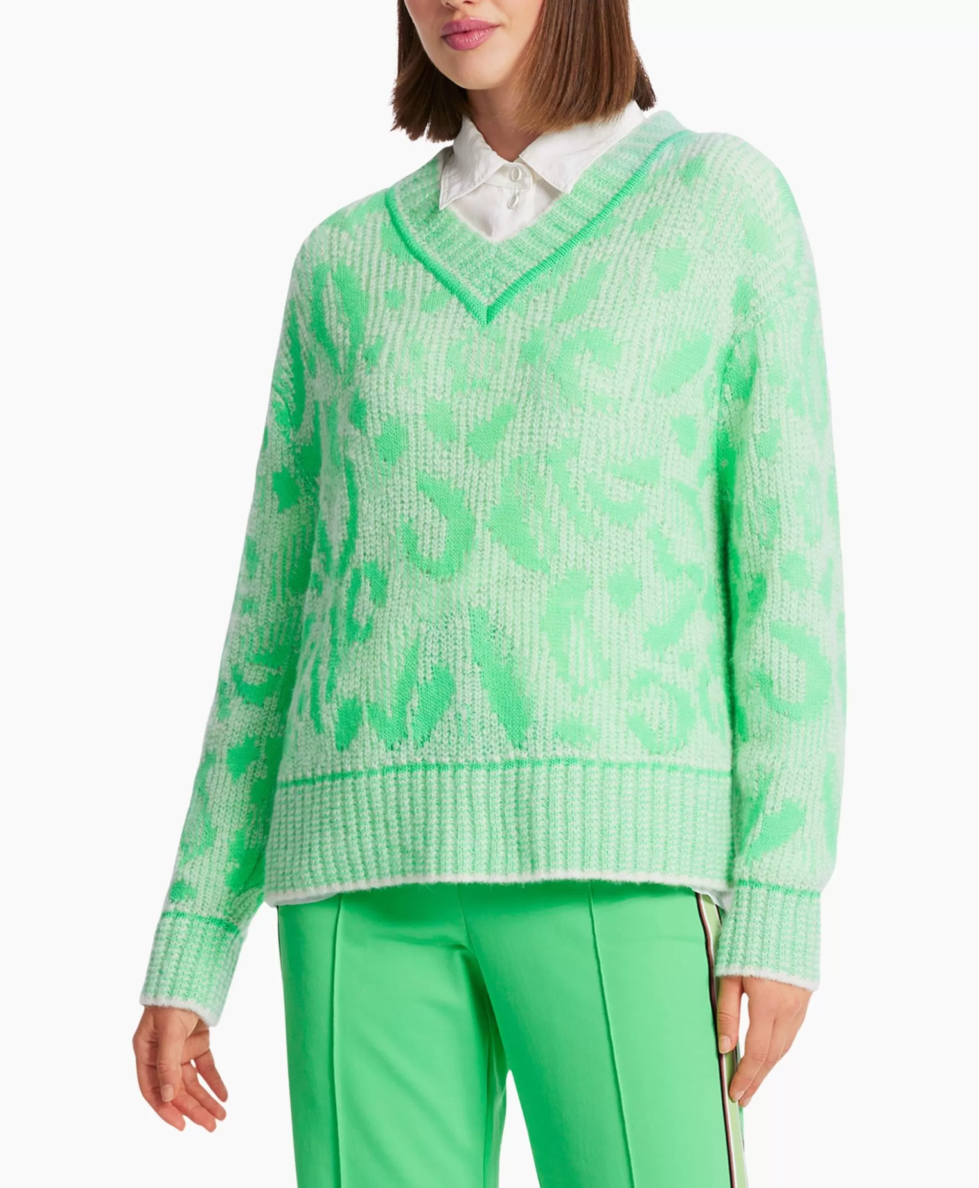 Truien*Marccain Sport Pullover Ws 41.03 M01 Groen