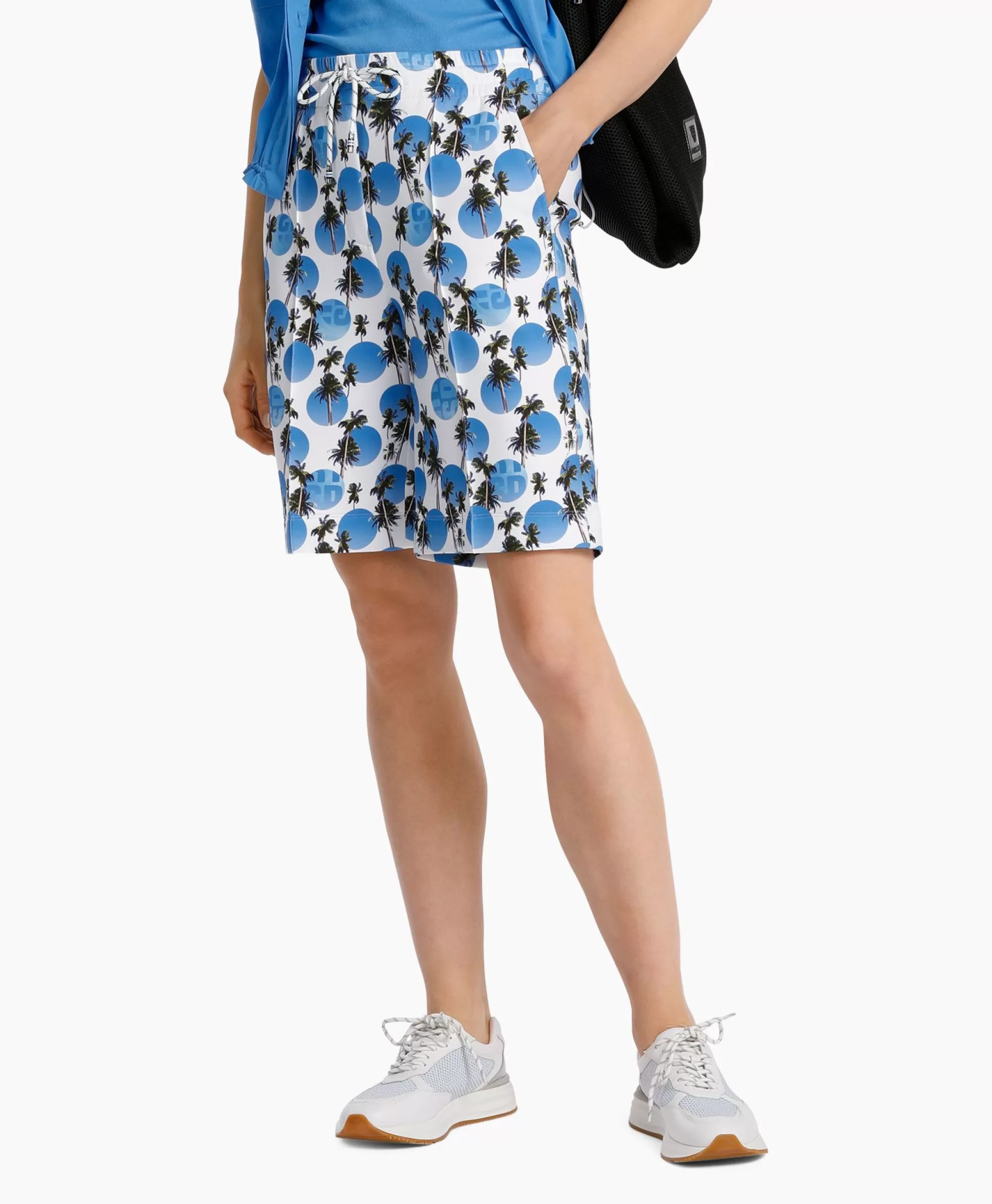 Broeken*Marccain Sport Short Ws 83.06 J77 Donker Blauw