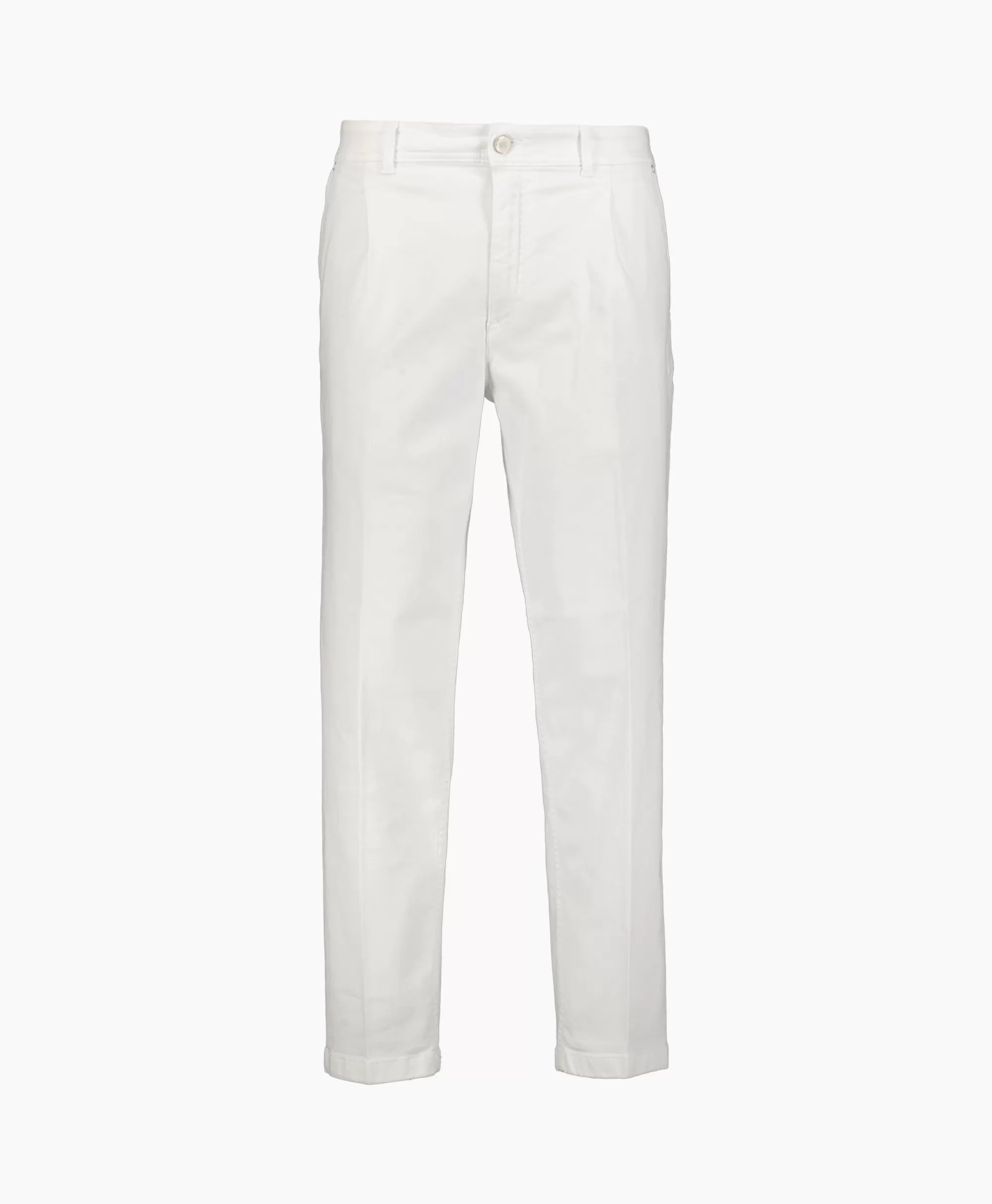 Broeken*Marco Pescarolo Pantalon 49501 Scott Off White